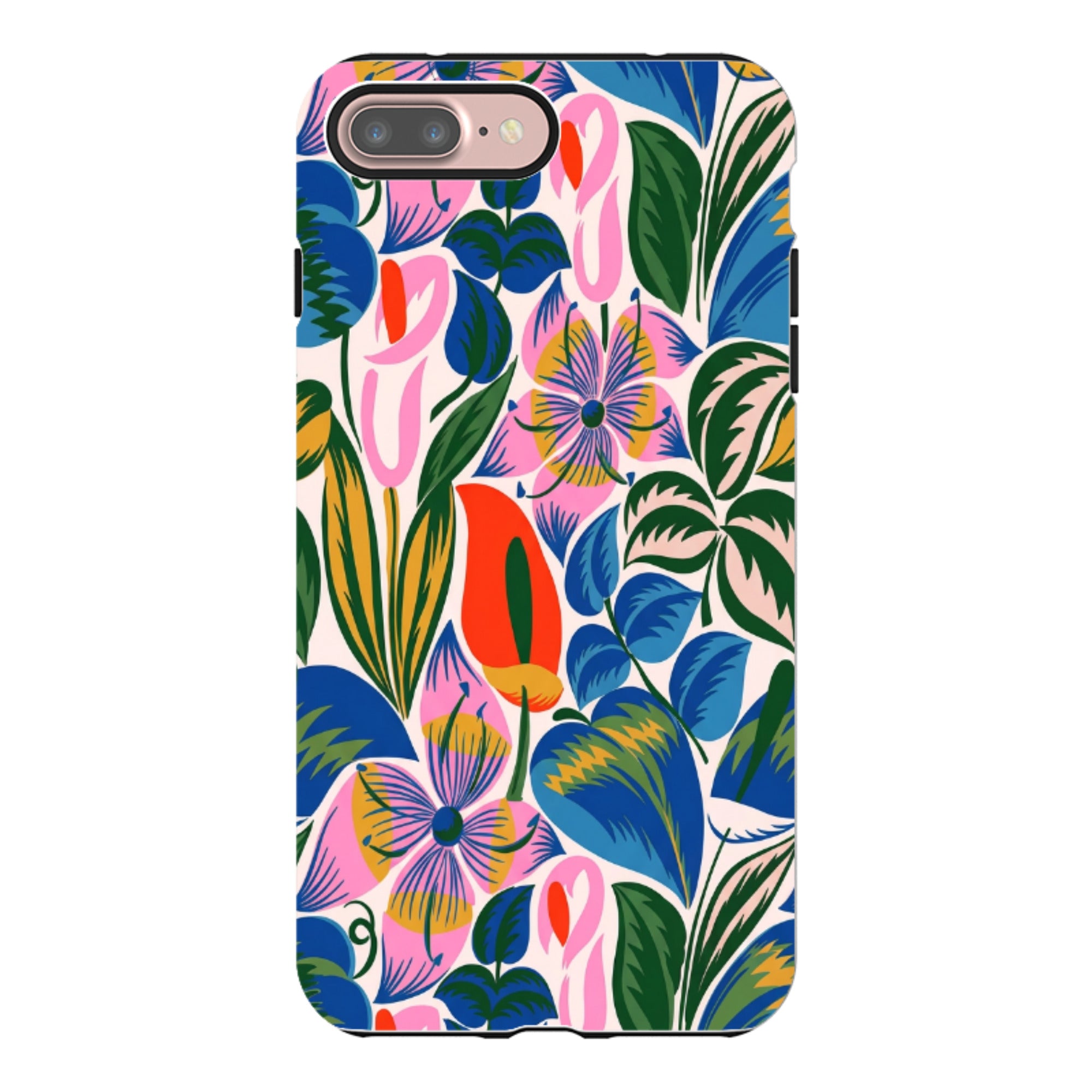 iPhone Tough Case - Retro Tropical Floral
