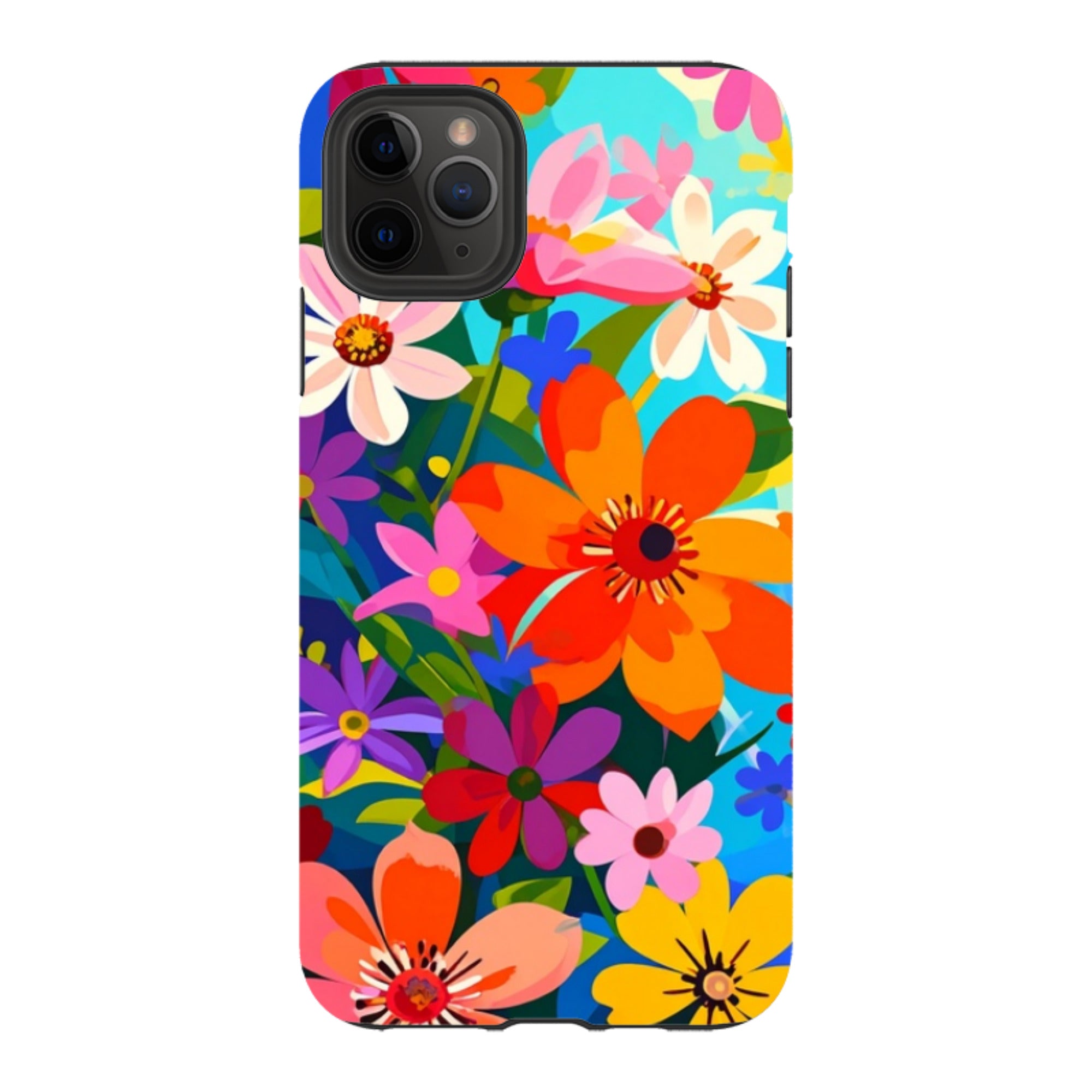 iPhone Tough Case - Rainbow Floral