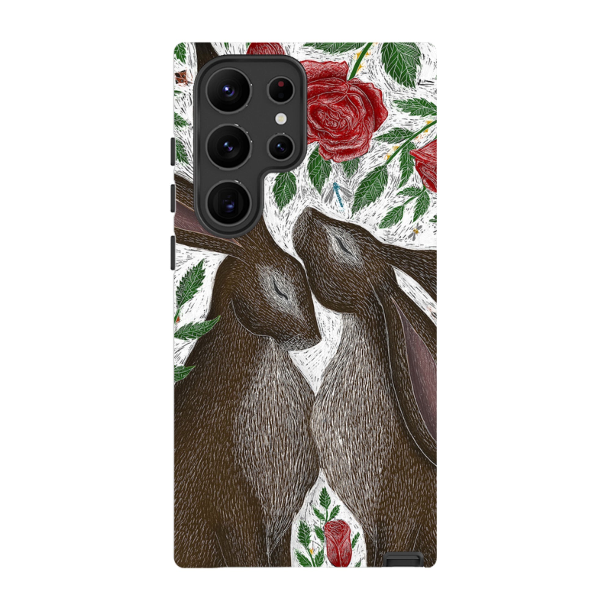 Samsung Tough Case - Hares And Red Roses By Catherine Rowe