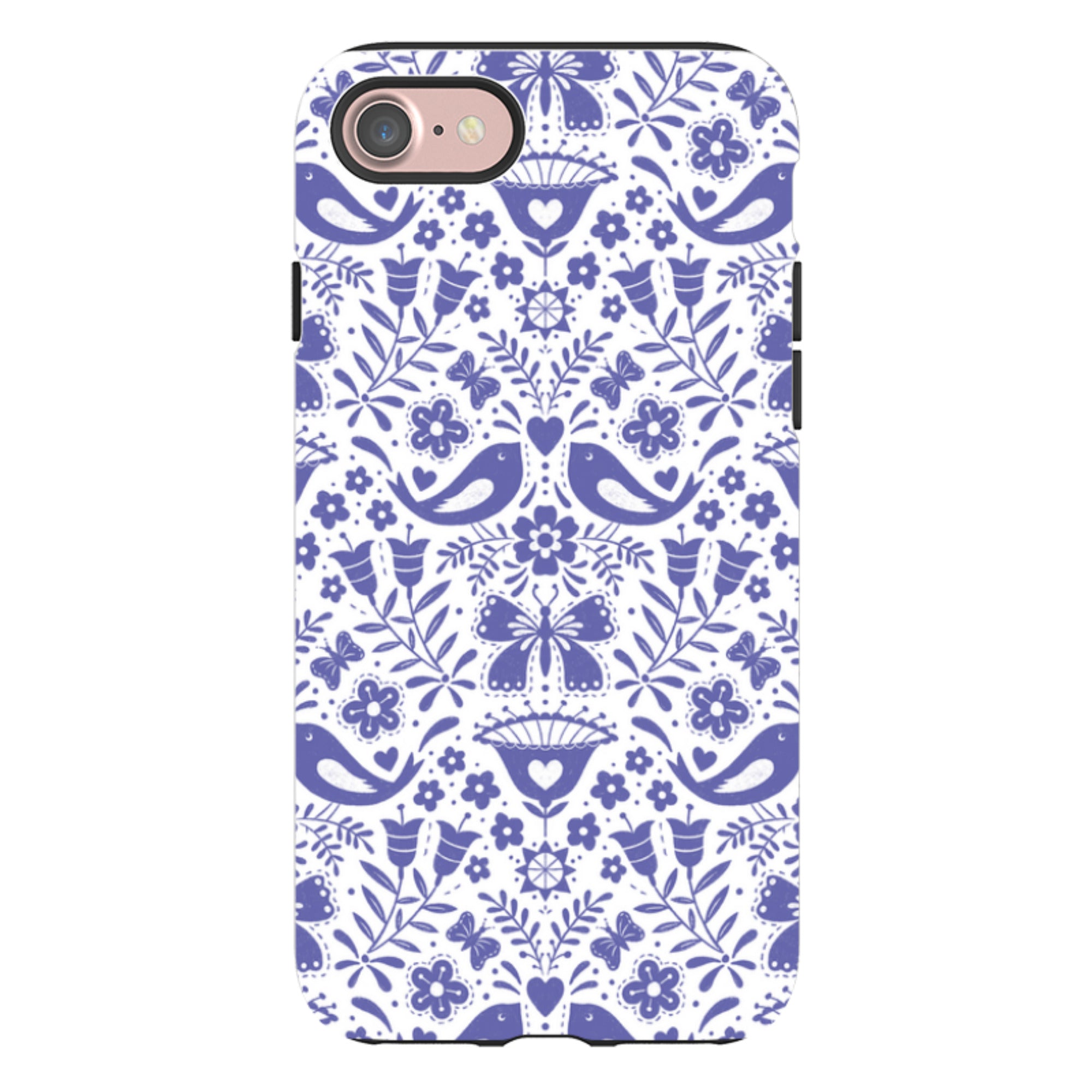 iPhone Tough Case - Bird Pattern III By Suzy Taylor