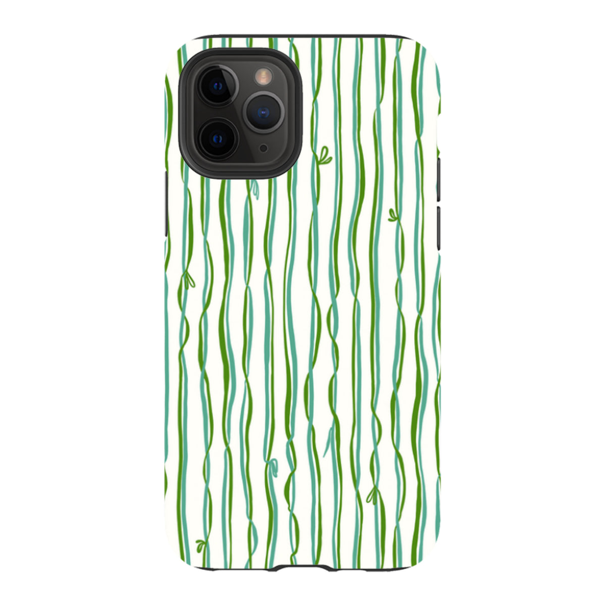 iPhone Tough Case - Ribbons blue and green By Katherine Quinn