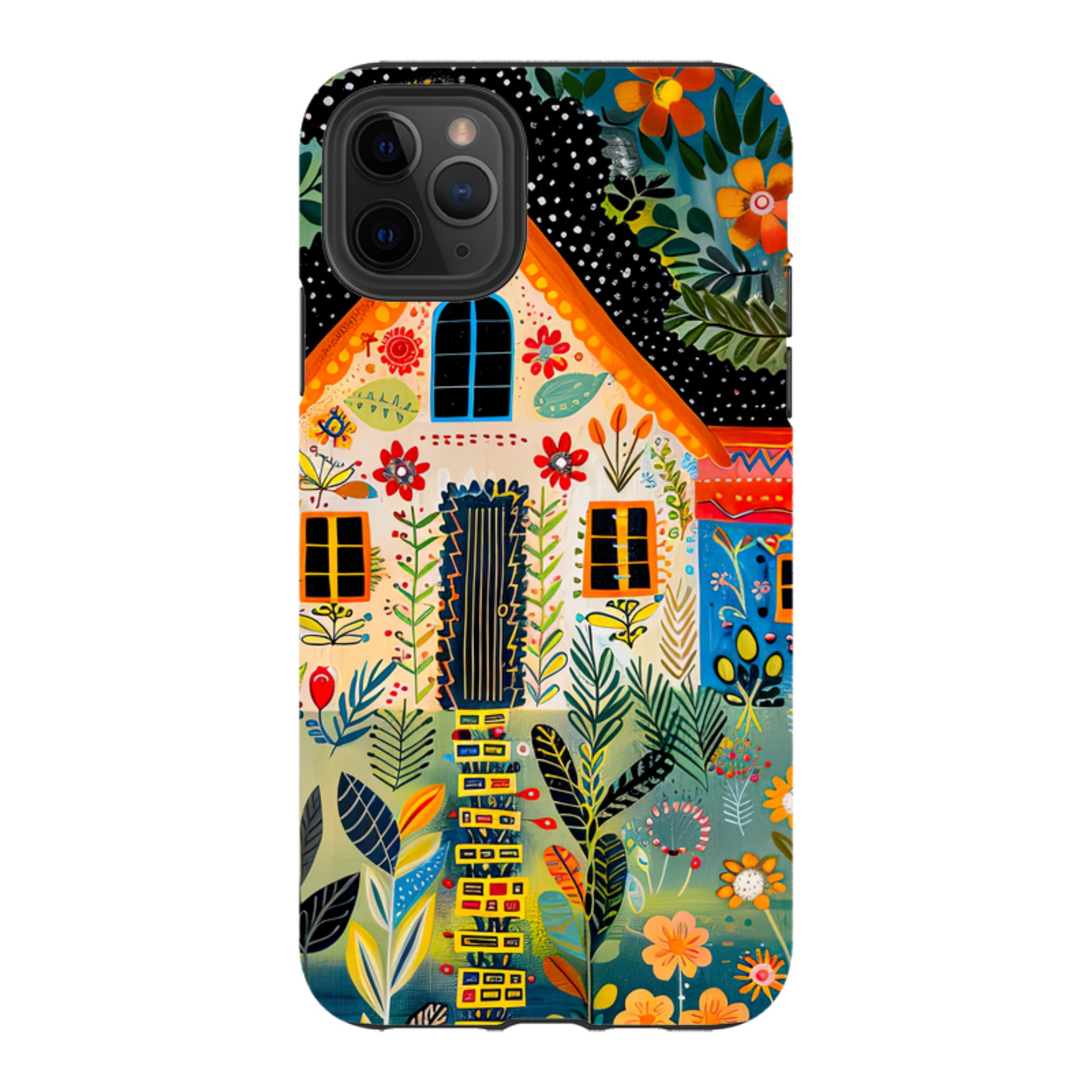iPhone Case - Folk Art House II