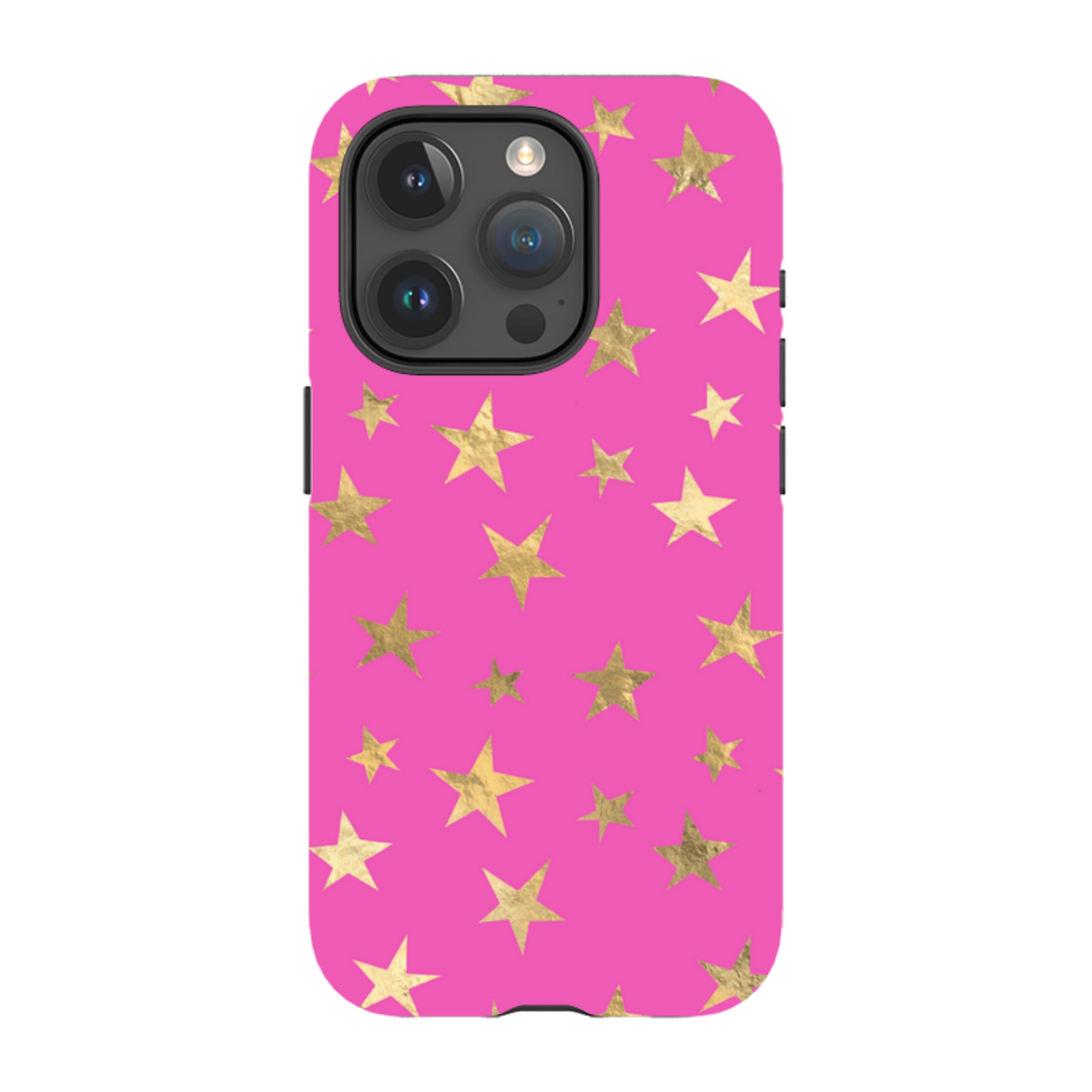 iPhone MagSafe Tough Case - Pink and Gold Stars