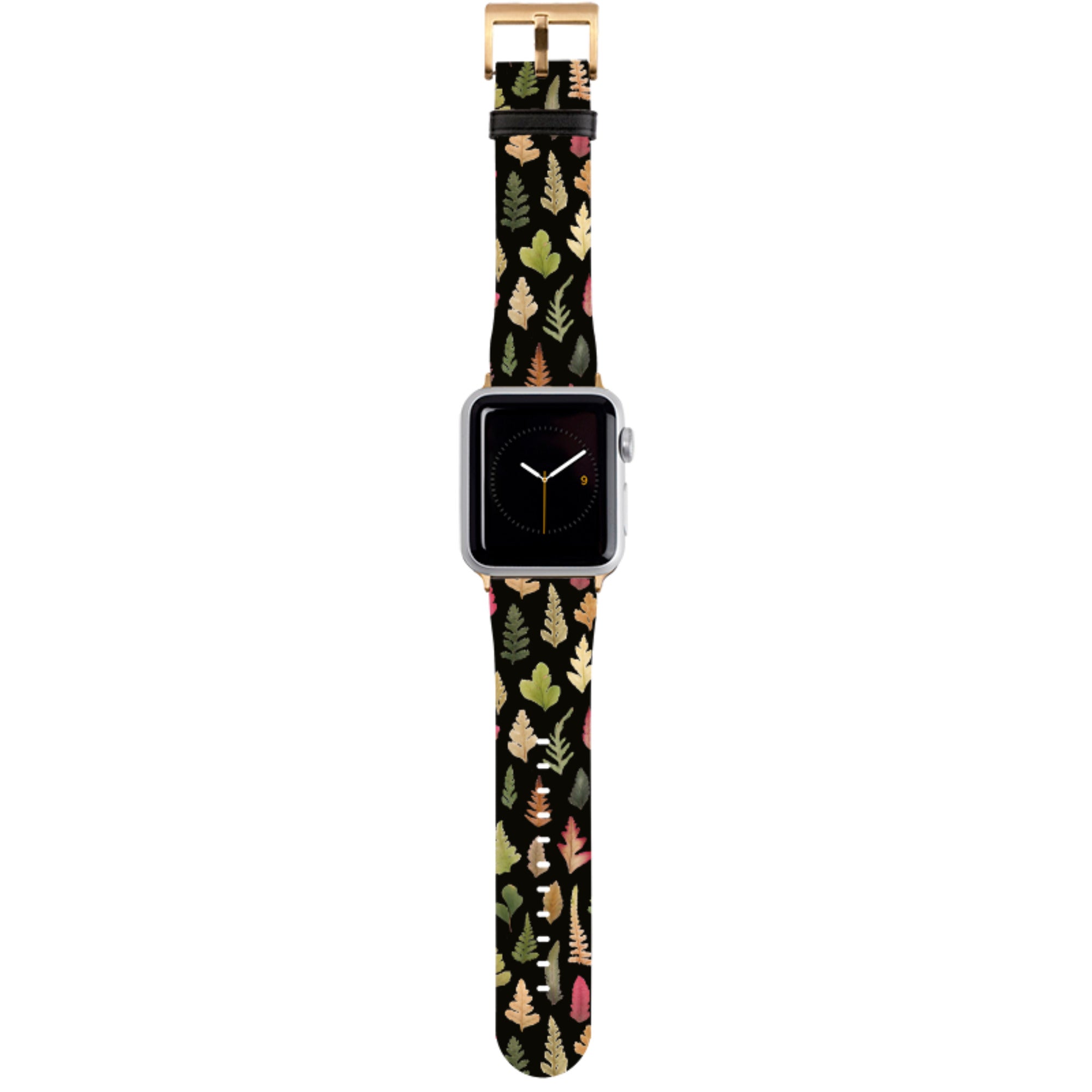Dark Floral II Apple Watch Strap By Helen Ahpornsiri