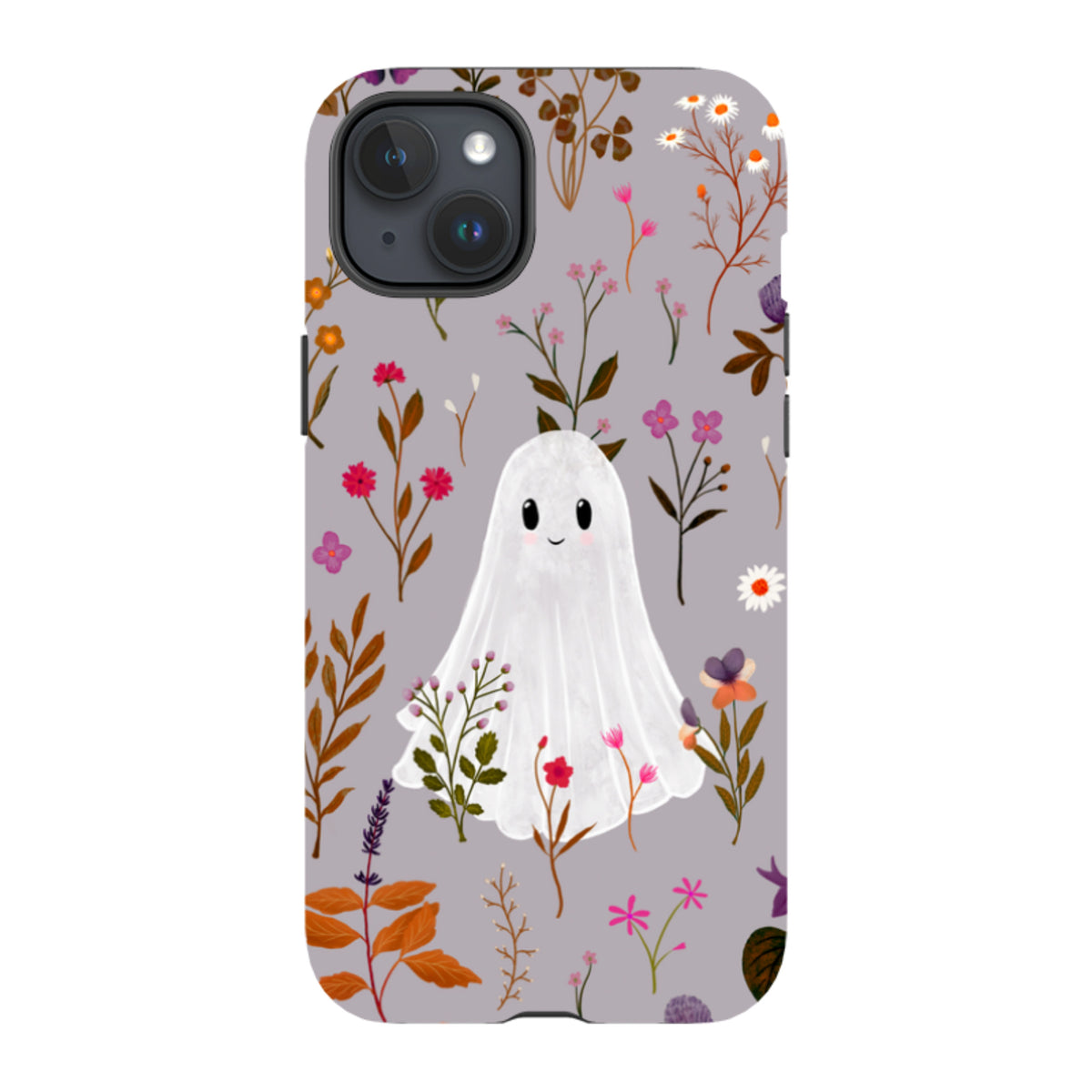 iPhone Tough Case - Ghost in the Garden - Mauve Multi By Katherine Quinn