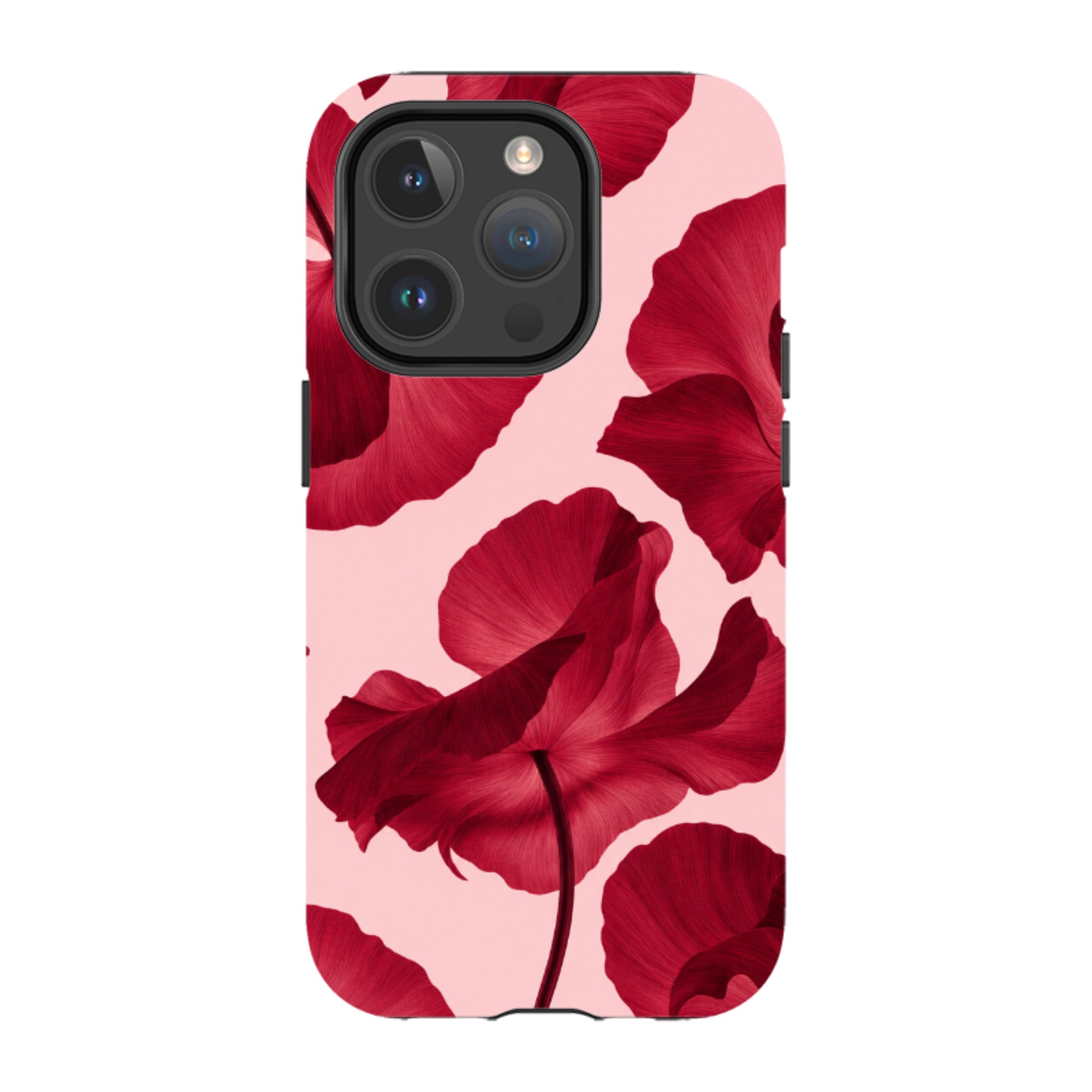 iPhone MagSafe Tough Case - Burgundy Poppy