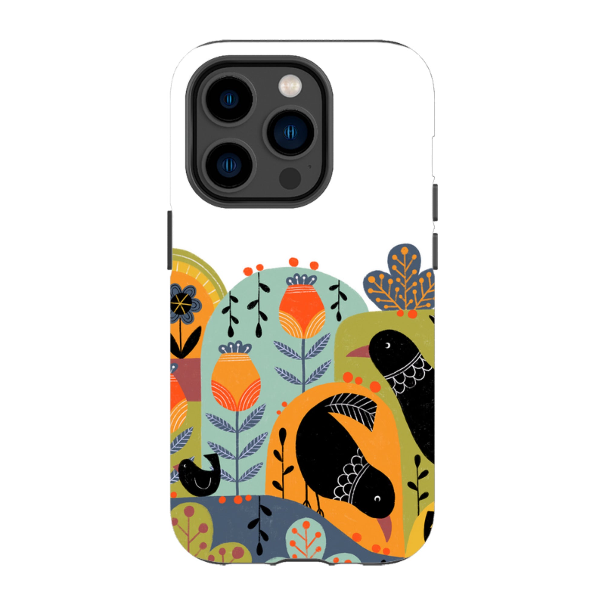 iPhone MagSafe Tough Case -  Folky Birds IV By Suzy Taylor