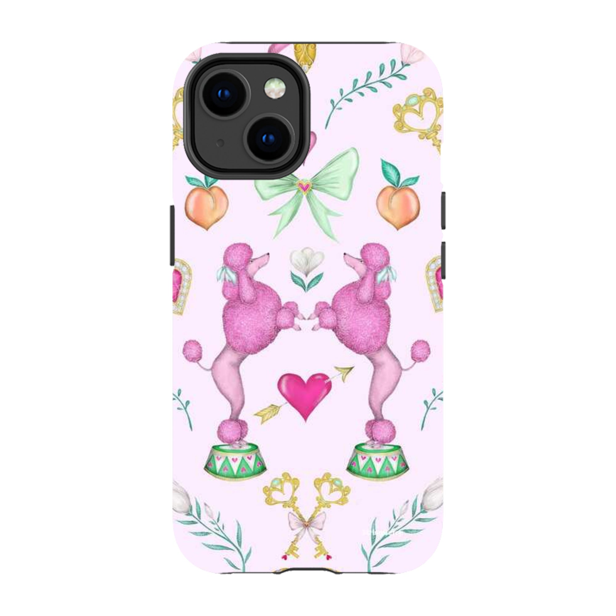 iPhone MagSafe Tough Case - Pink Poodle Parlour Sugar By Catherine Rowe
