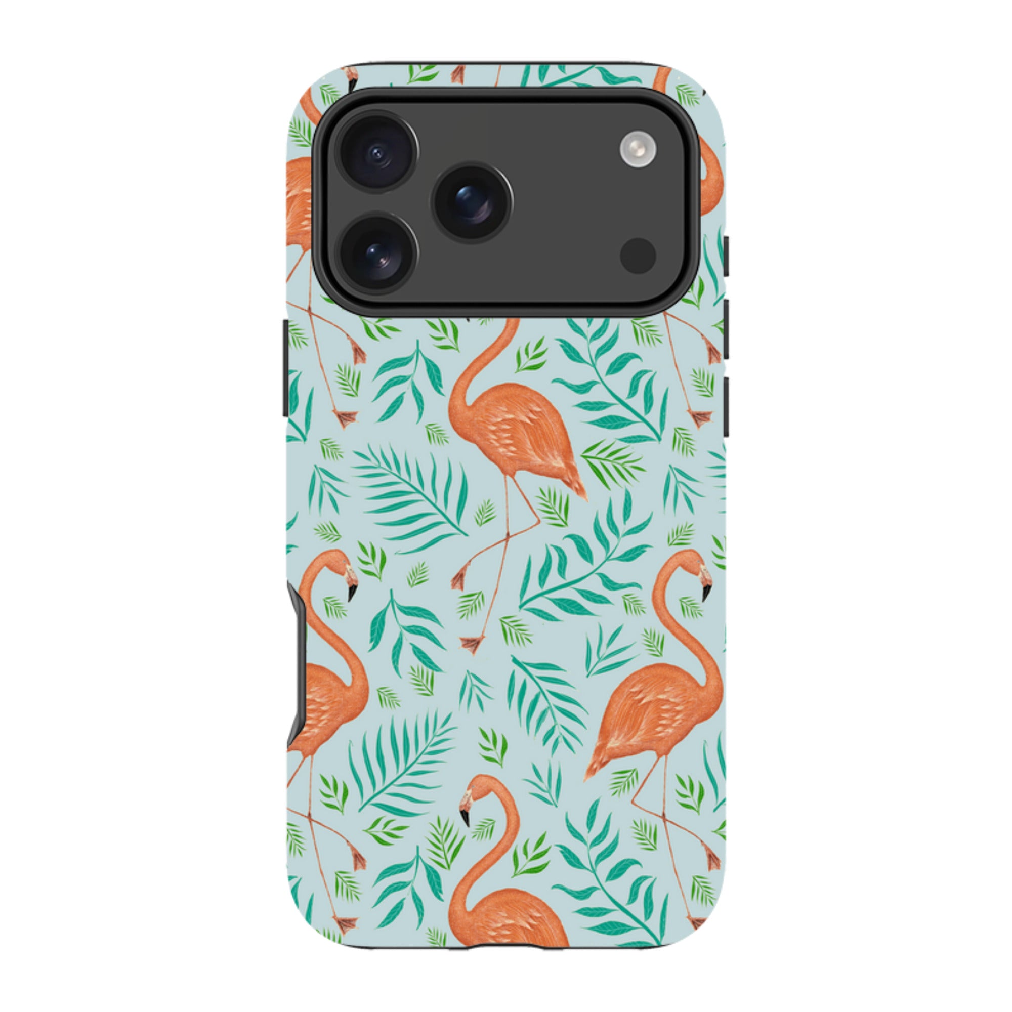 iPhone Tough Case - Flamingo Pattern By Catherine Rowe