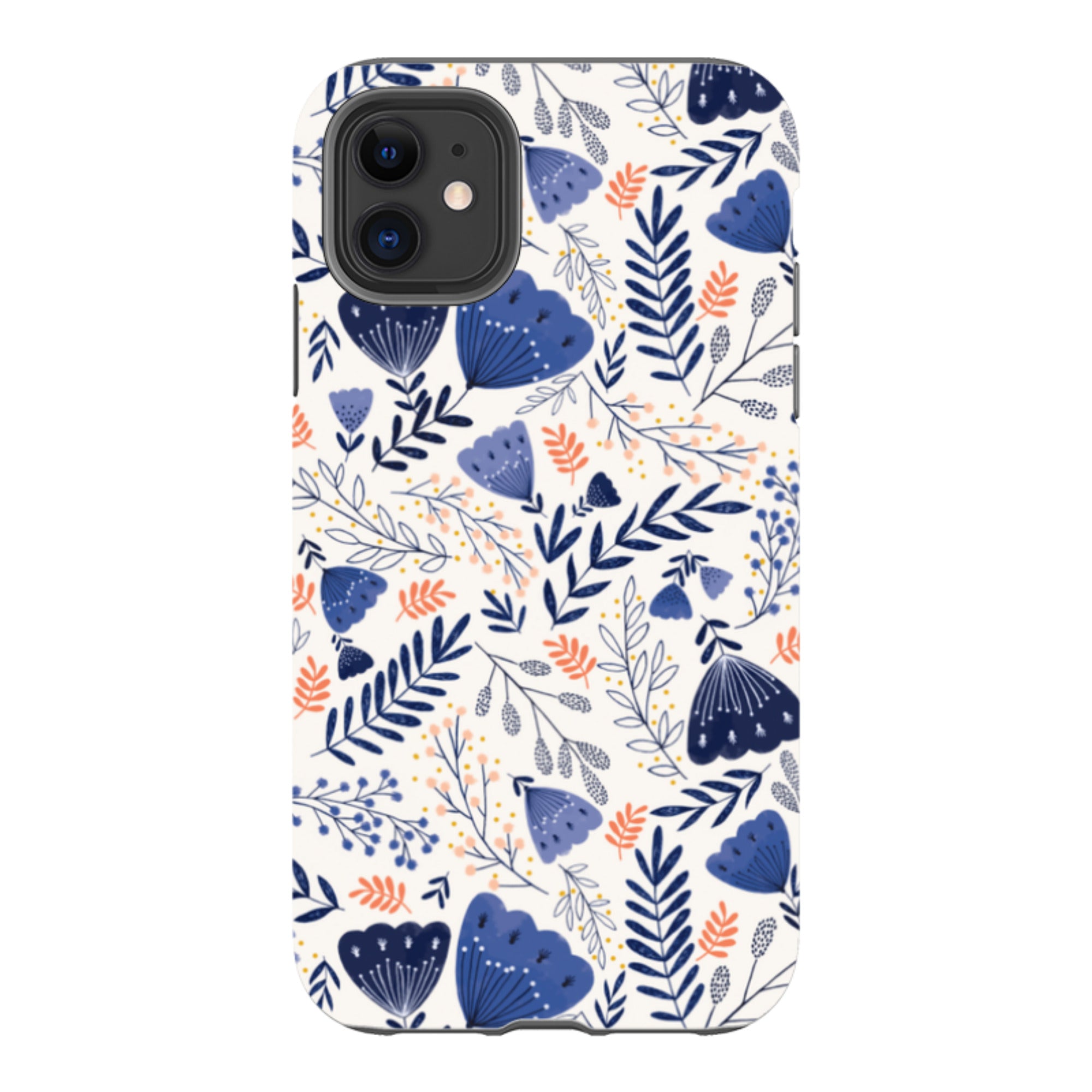 iPhone Tough Case - Blue Floral By Jade Mosinski