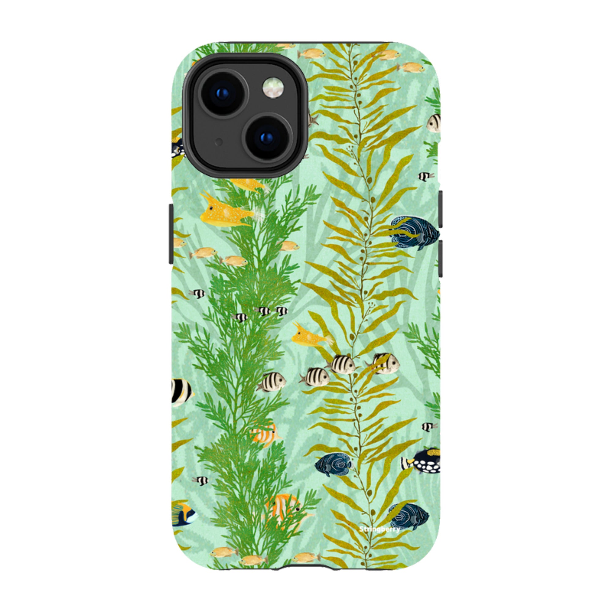 iPhone MagSafe Tough Case - Reef Stripe By Katherine Quinn