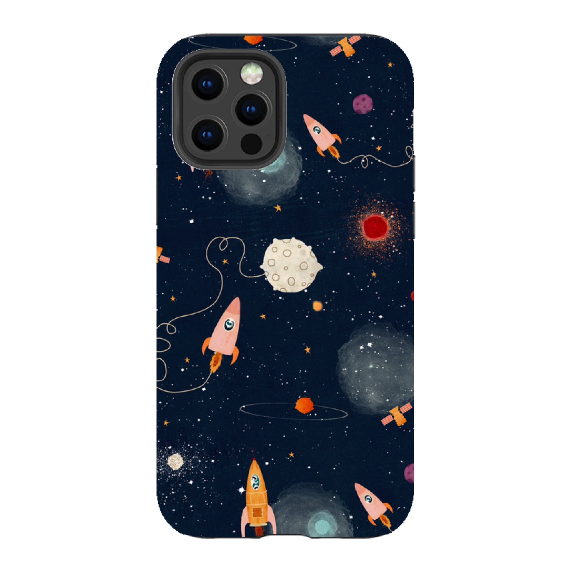 iPhone Tough Case - Rockets Midnight By Katherine Quinn