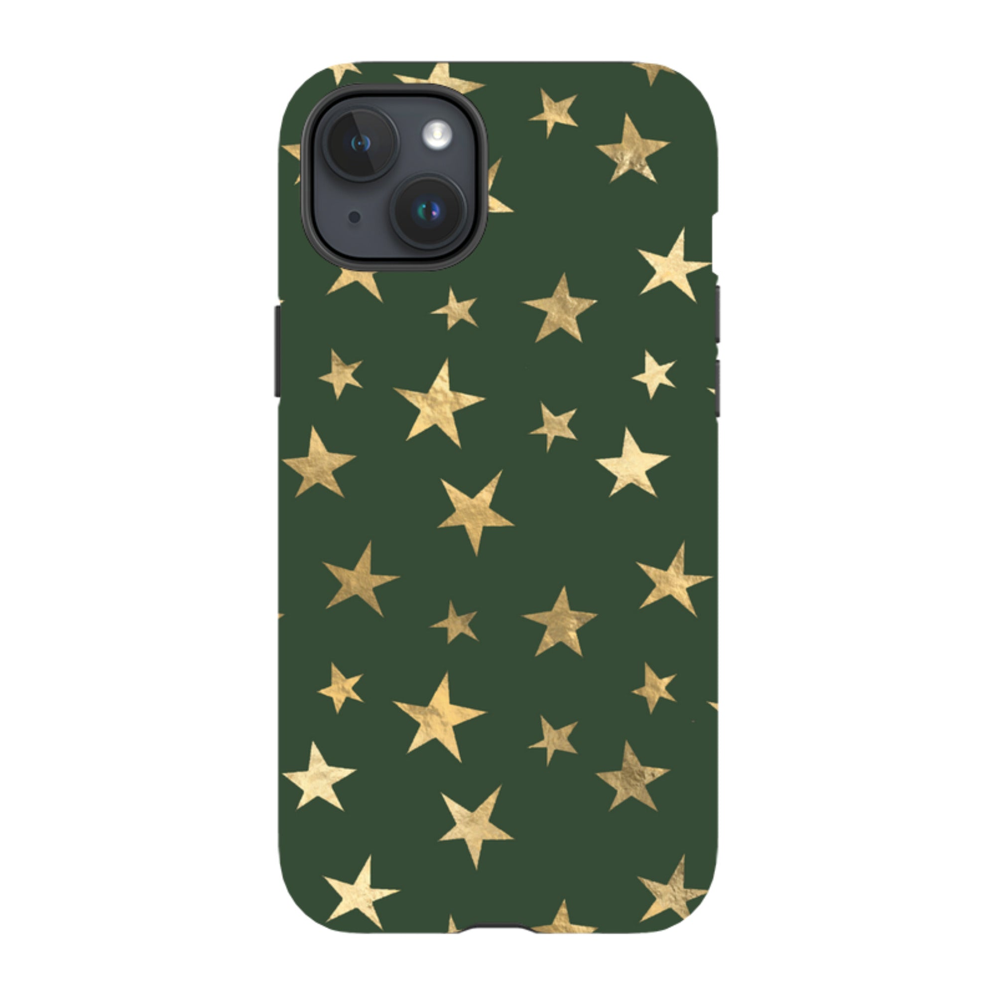 iPhone MagSafe Tough Case - Green and Gold Stars