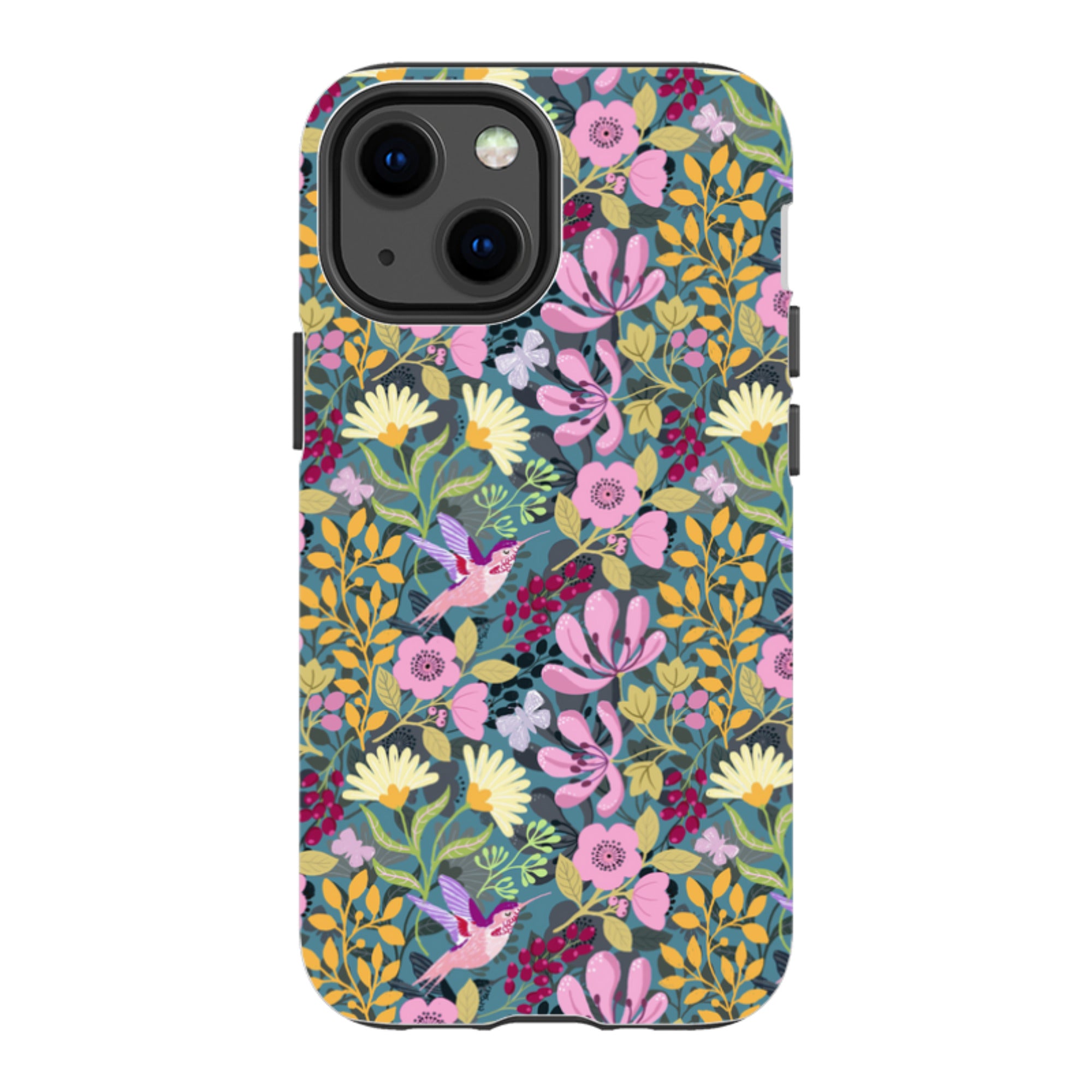iPhone Tough Case - Hummingbird Pattern By Bex Parkin