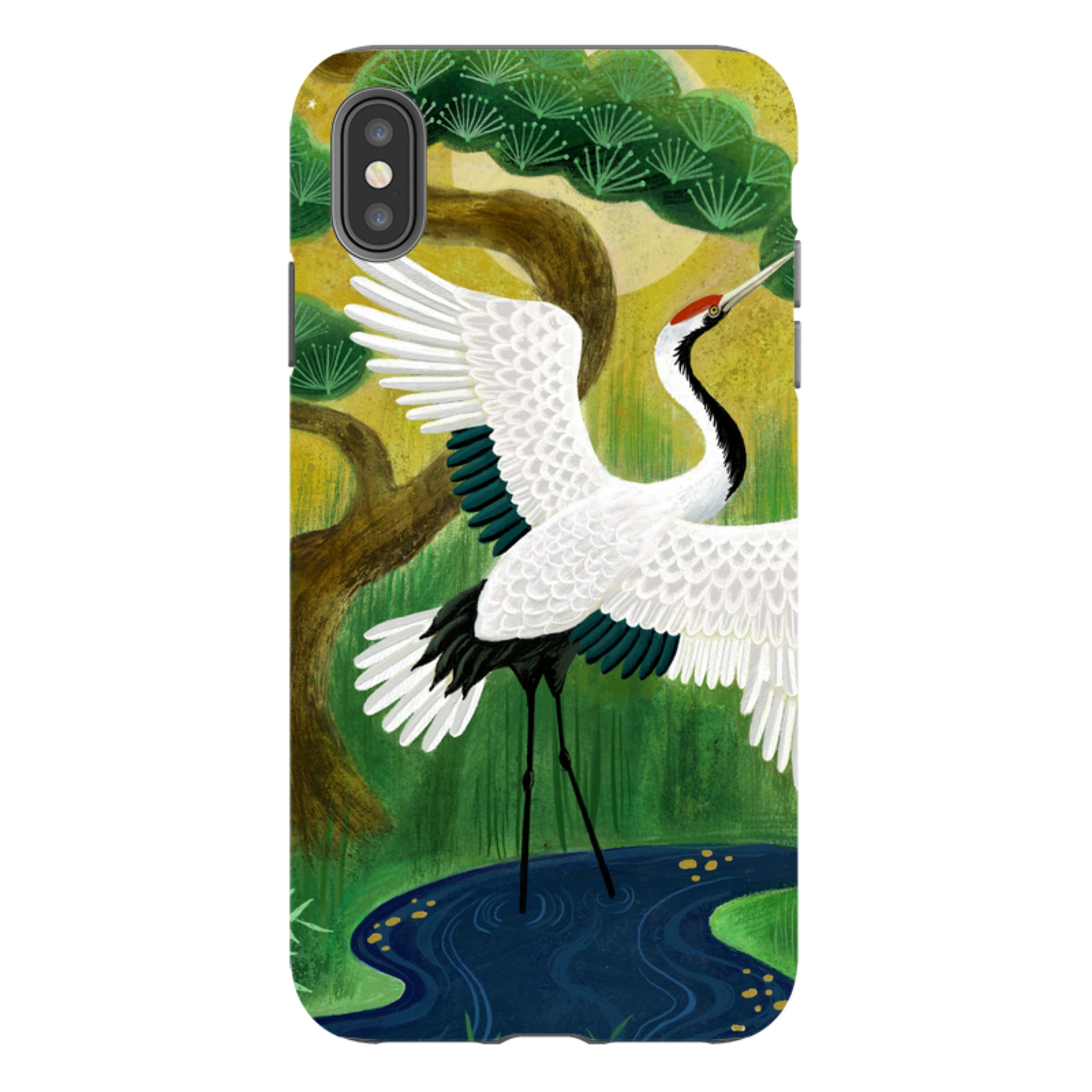 iPhone Tough Case - Crane By Bex Parkin