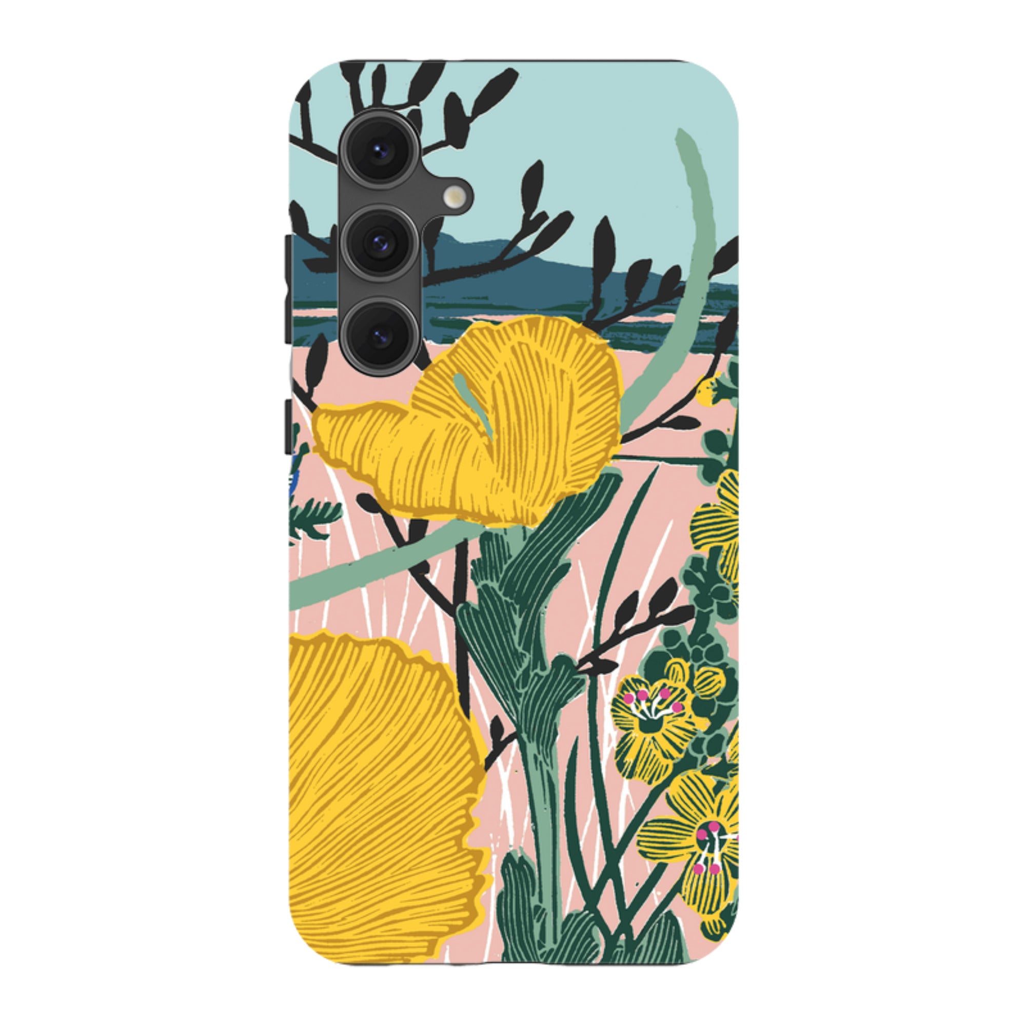Samsung Tough Case - Yellow Poppies By Kate Heiss