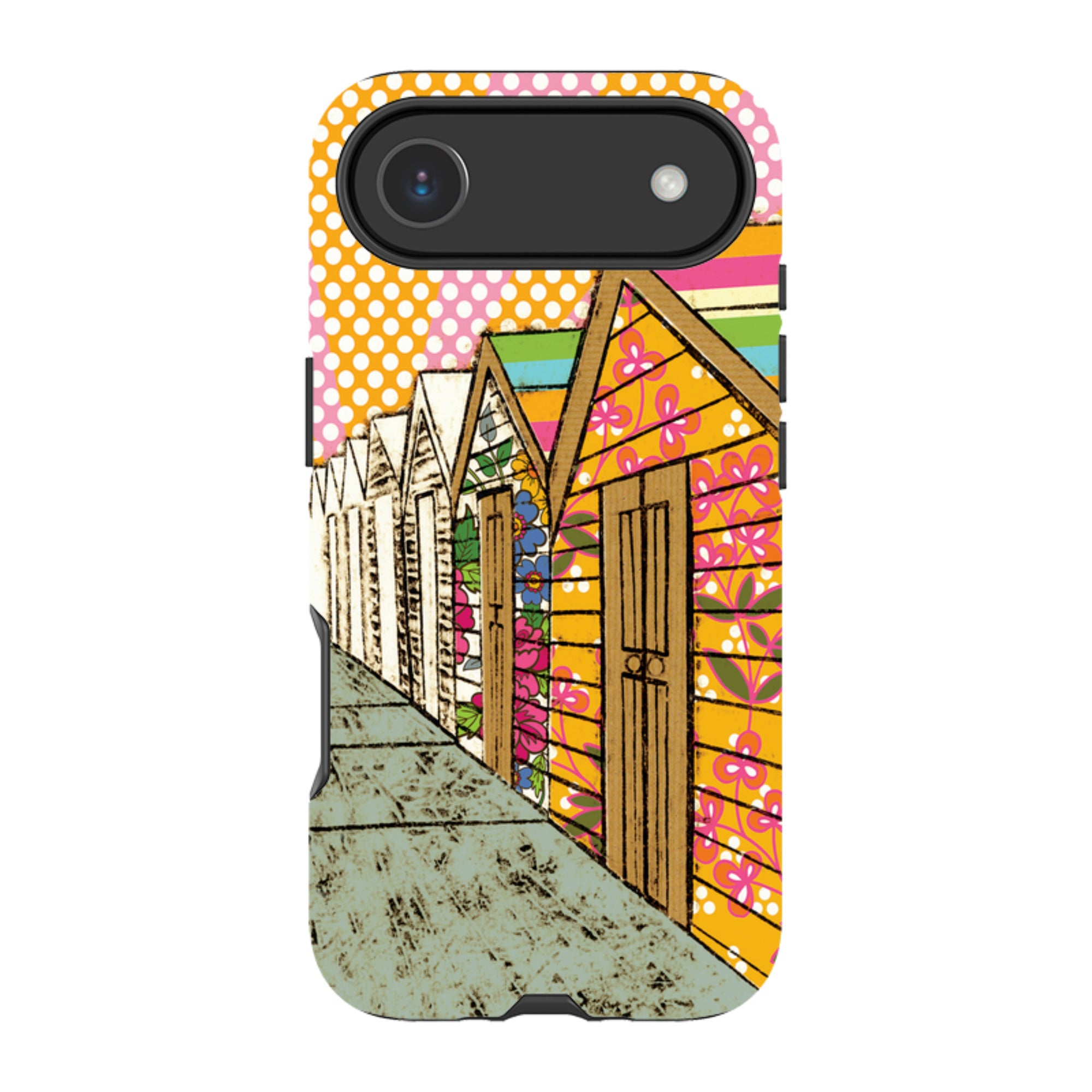 iPhone MagSafe Tough Case -  Beach Huts By Amelia Bowman