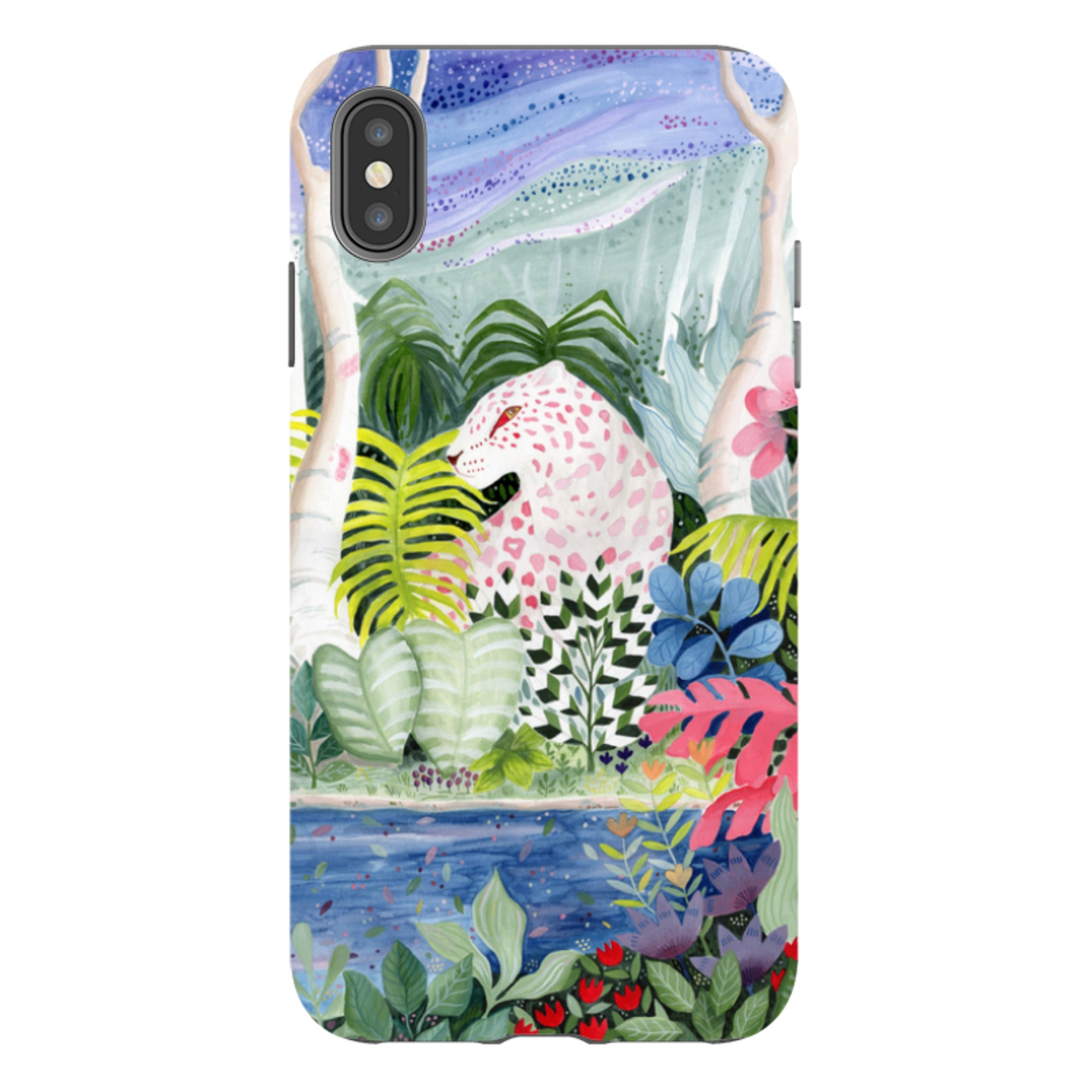 iPhone Tough Case - Cosmic Leopard By Bex Parkin