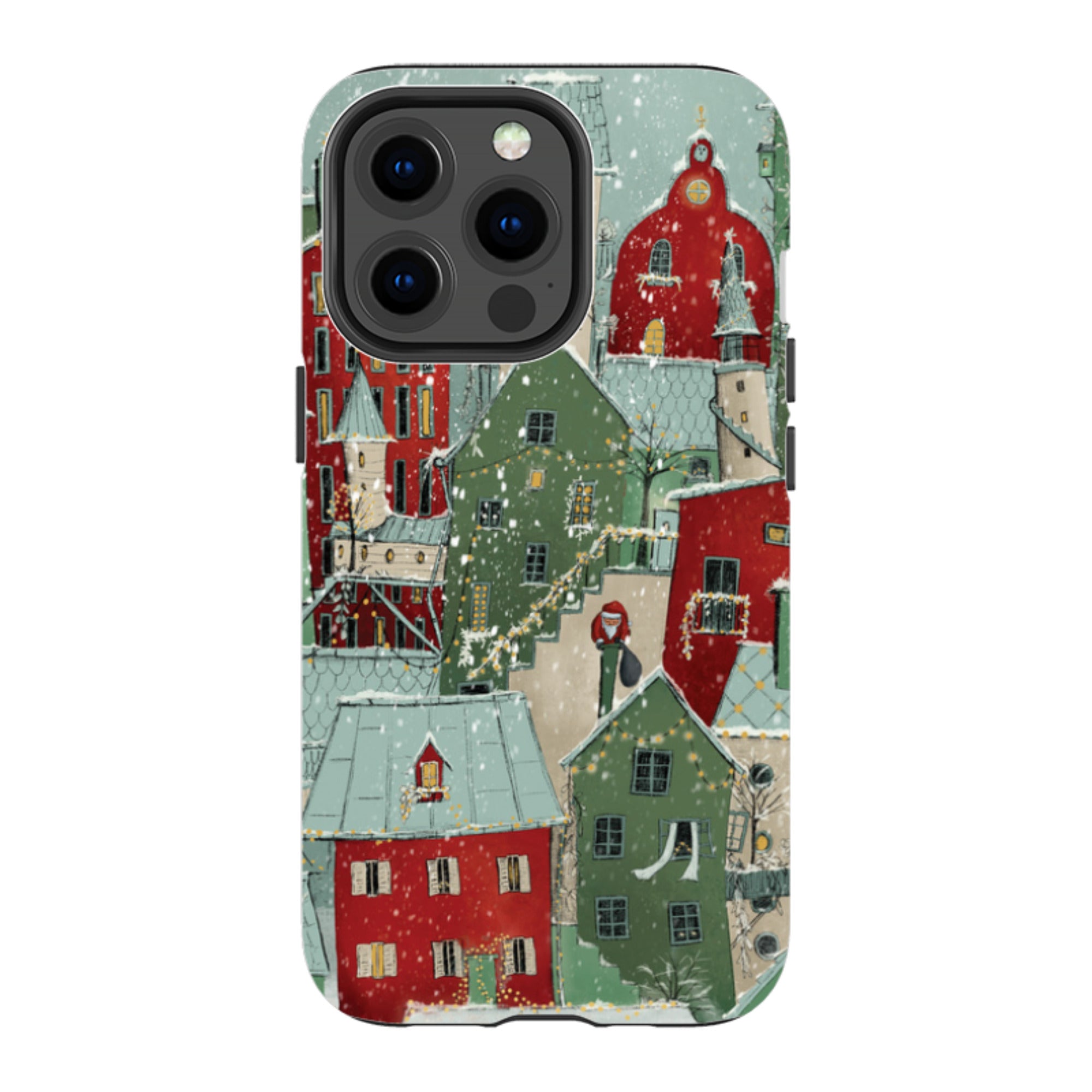 iPhone Tough Case - Citywinkles Red By Maja Lindberg