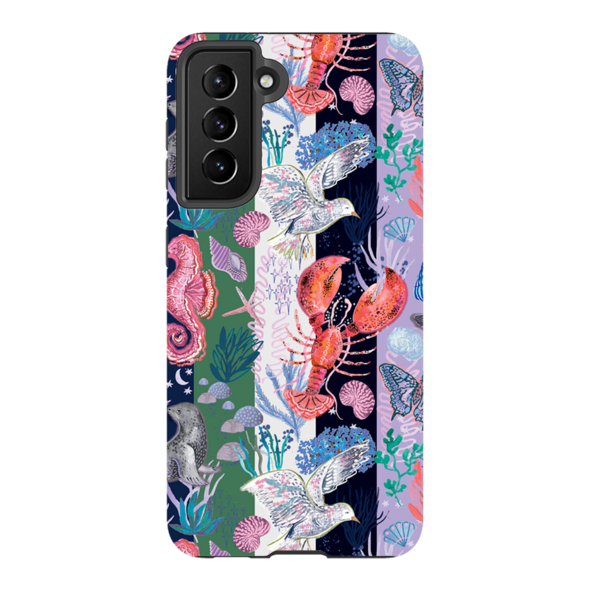 Samsung Tough  Case - Coastal Calling Stripe I By Emma Frances Grant