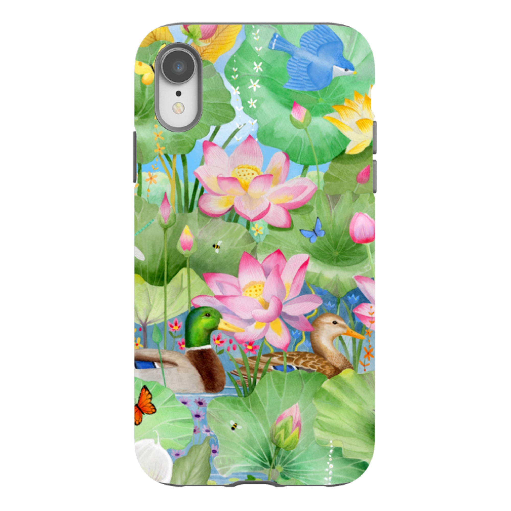 iPhone Tough Case - Waterlily Pond By Bex Parkin