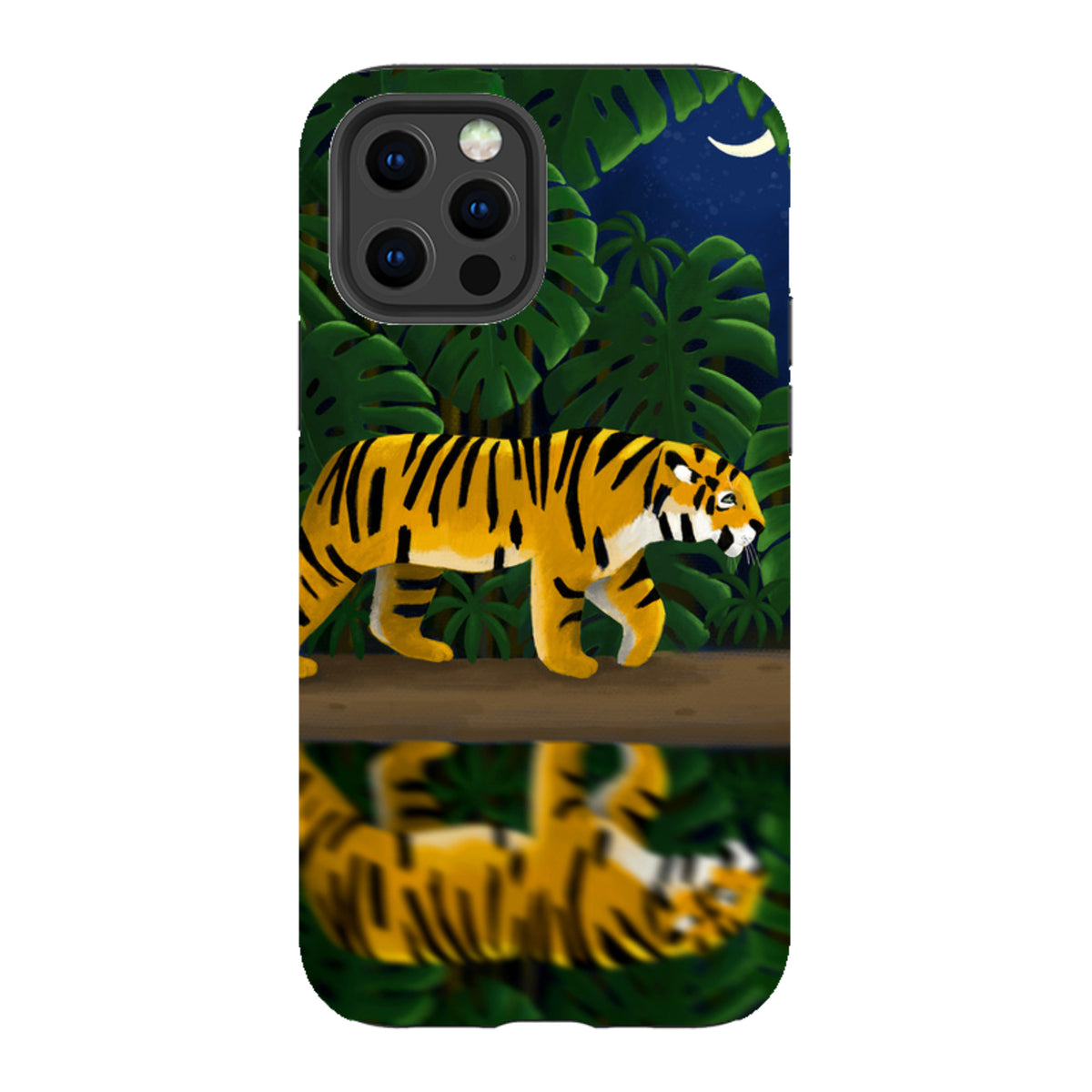 iPhone Tough Case - Tiger Night By Bex Parkin