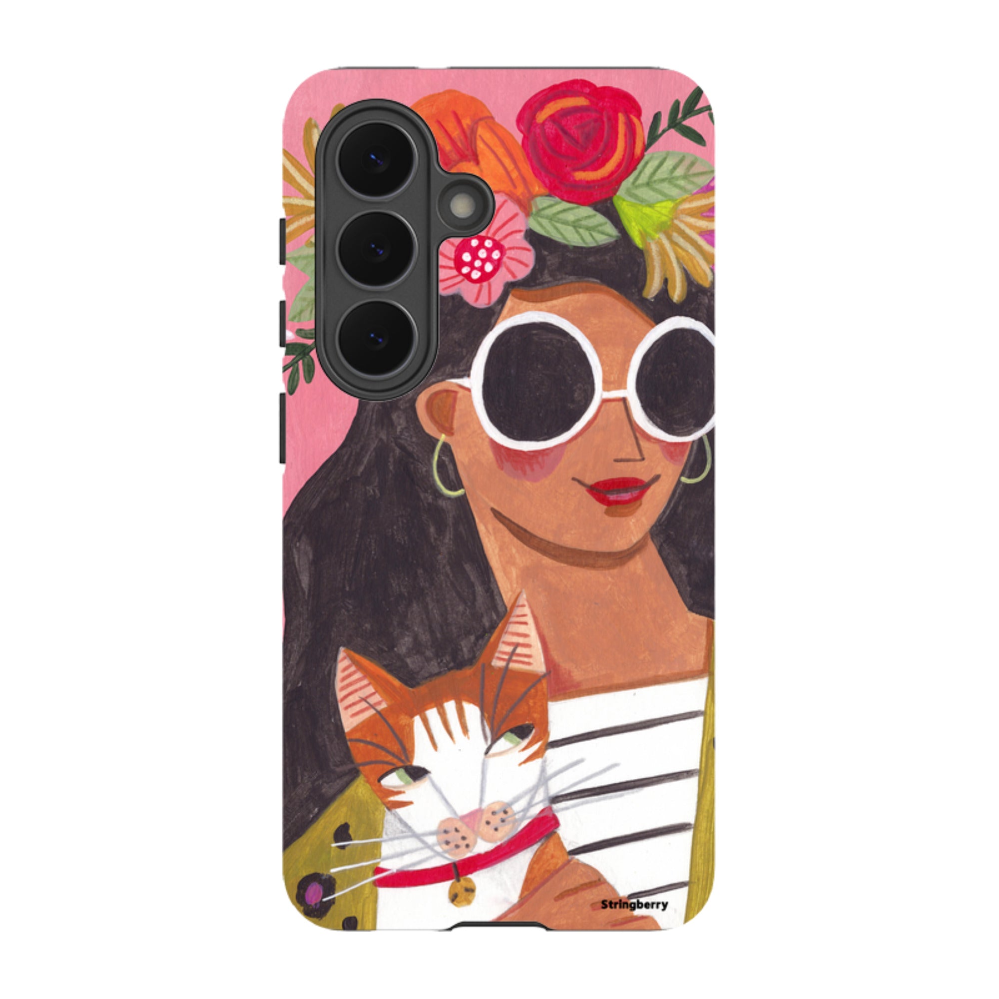 Samsung Tough Case - Woman & Cat By Caroline Bonne Muller
