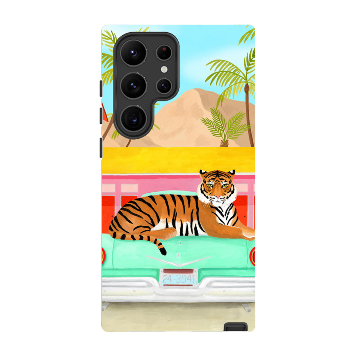 Samsung Tough Case - Palm Motel Tiger By Bex Parkin