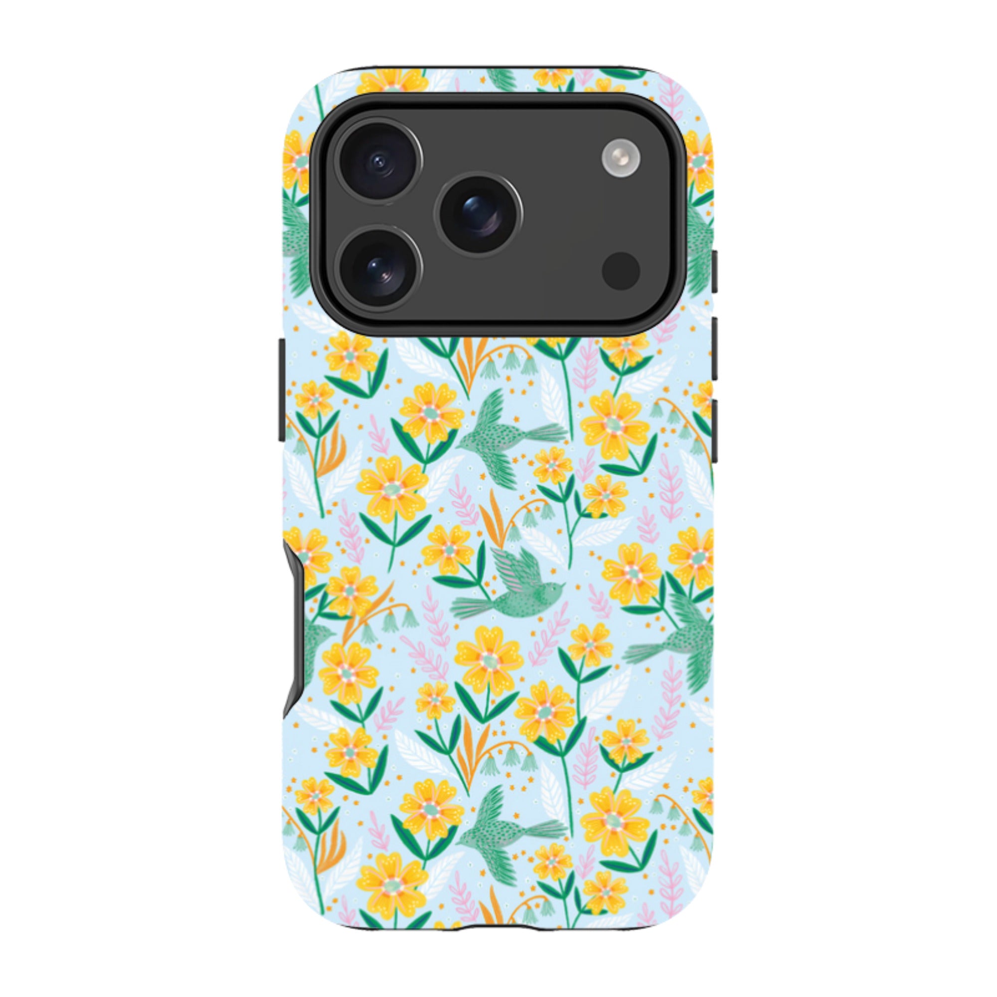 iPhone Tough Case - Sweet Birds Blue By Lee Foster Wilson