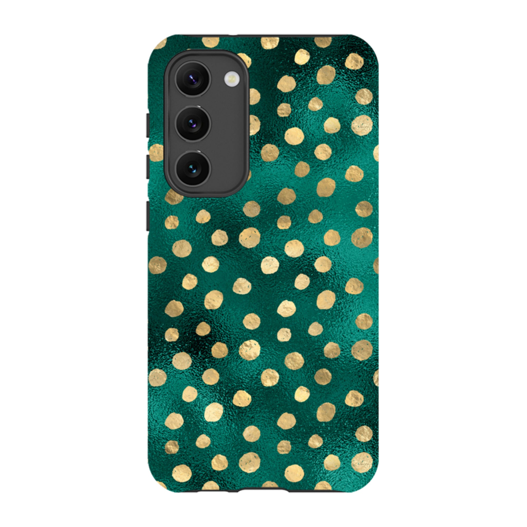 Samsung Tough Case - Forest and Gold Dots