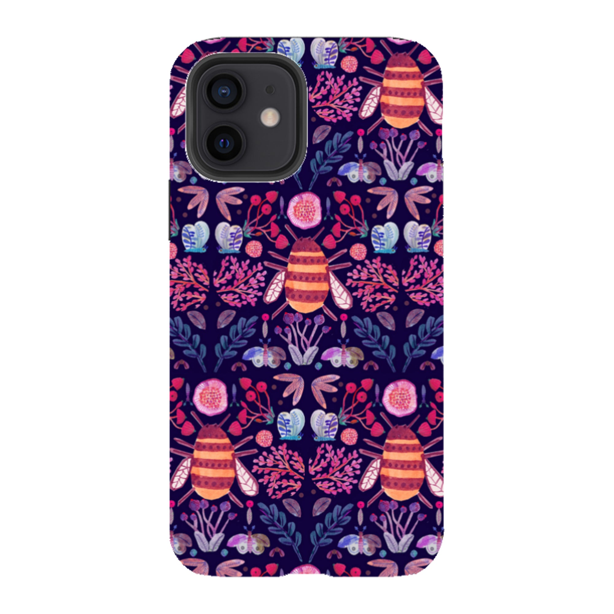 iPhone Tough Case - Botanics and Insects By Gabriela Larios