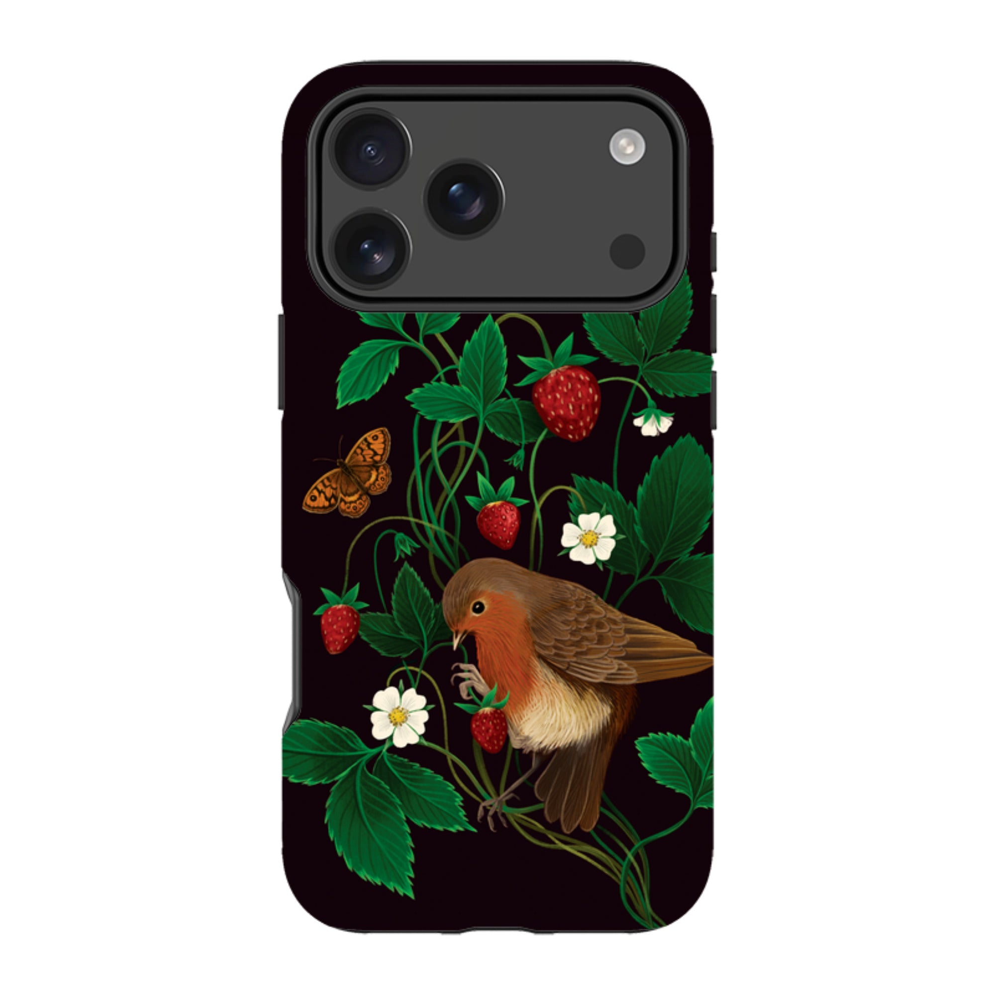 iPhone MagSafe Tough Case - Strawberry Thief By Anna Stead