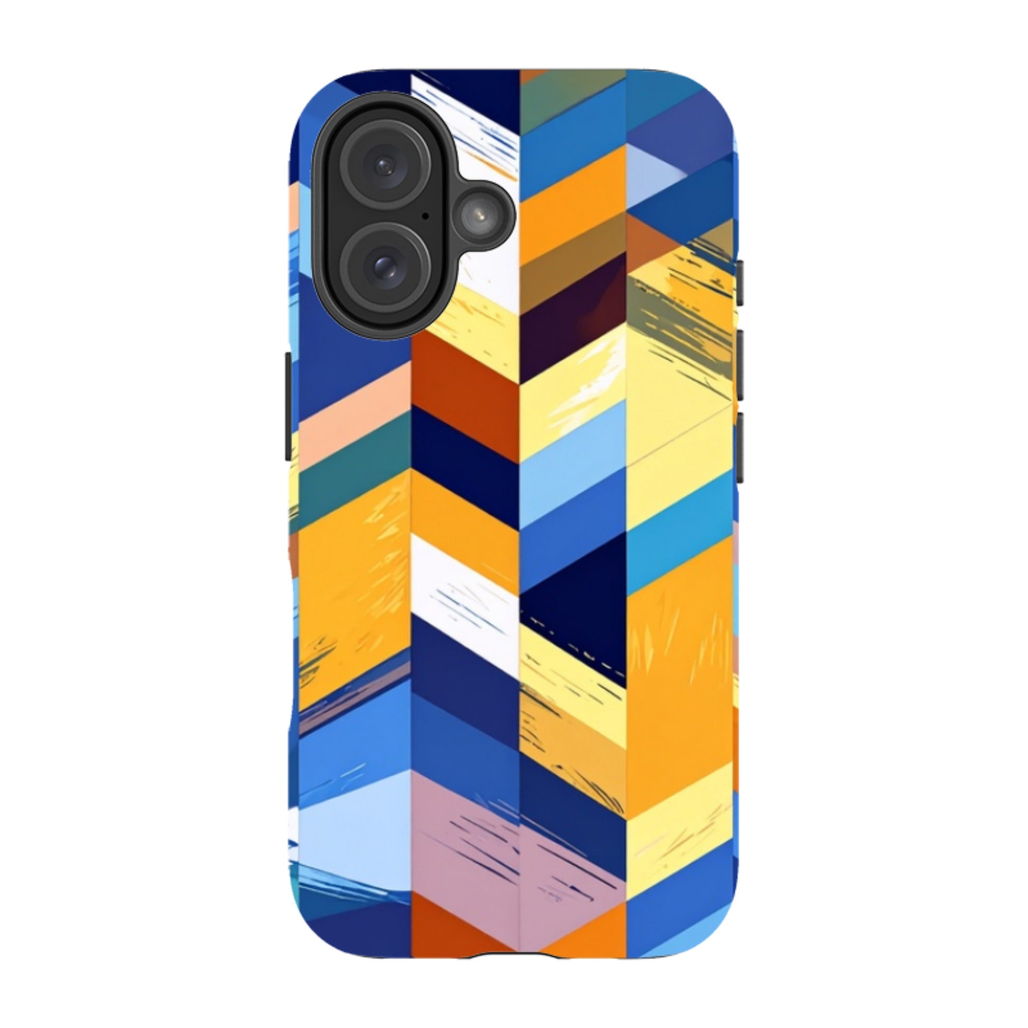 iPhone MagSafe Tough Case - Technicolour Stripes