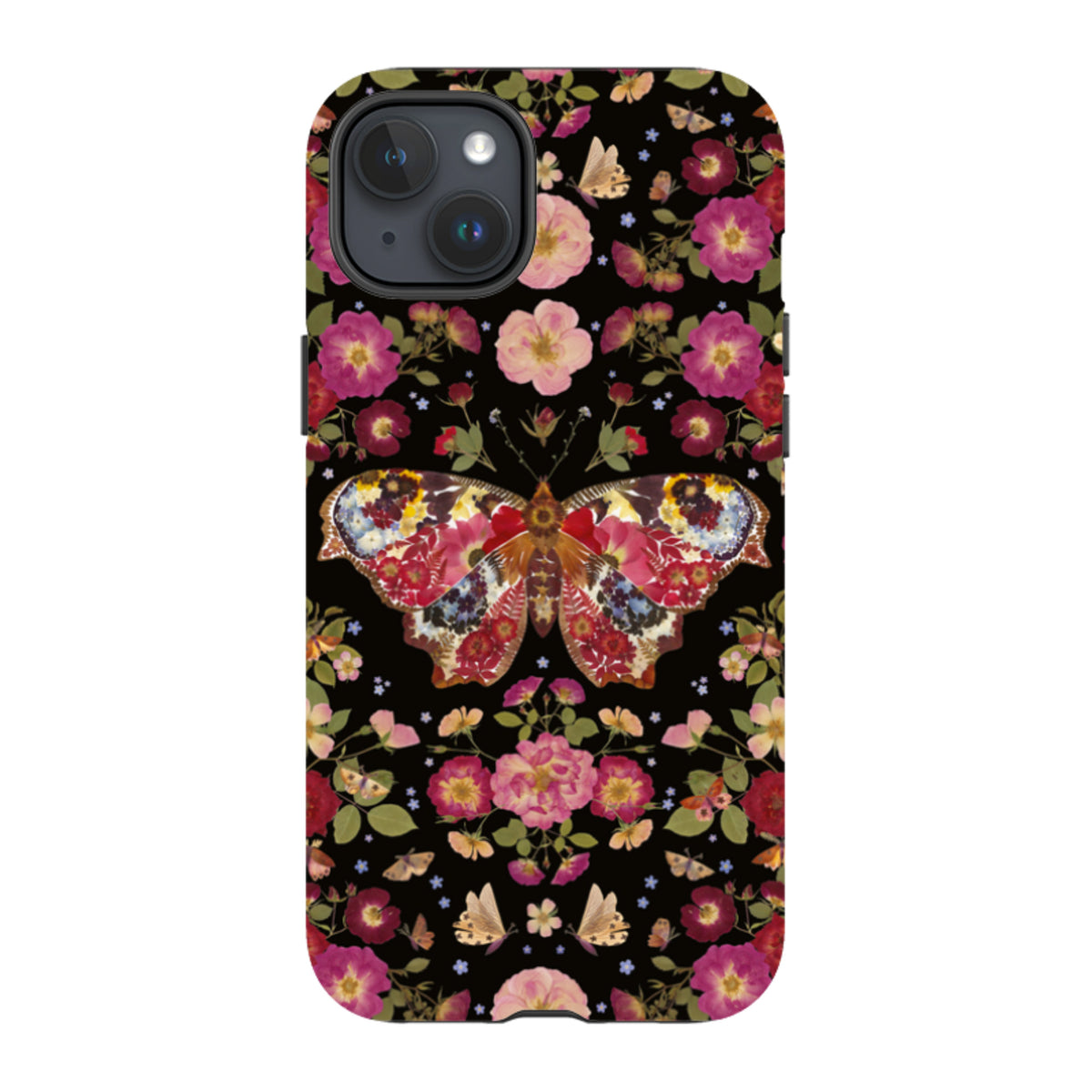 iPhone Tough Case - Midnight Butterfly By Helen Ahpornsiri