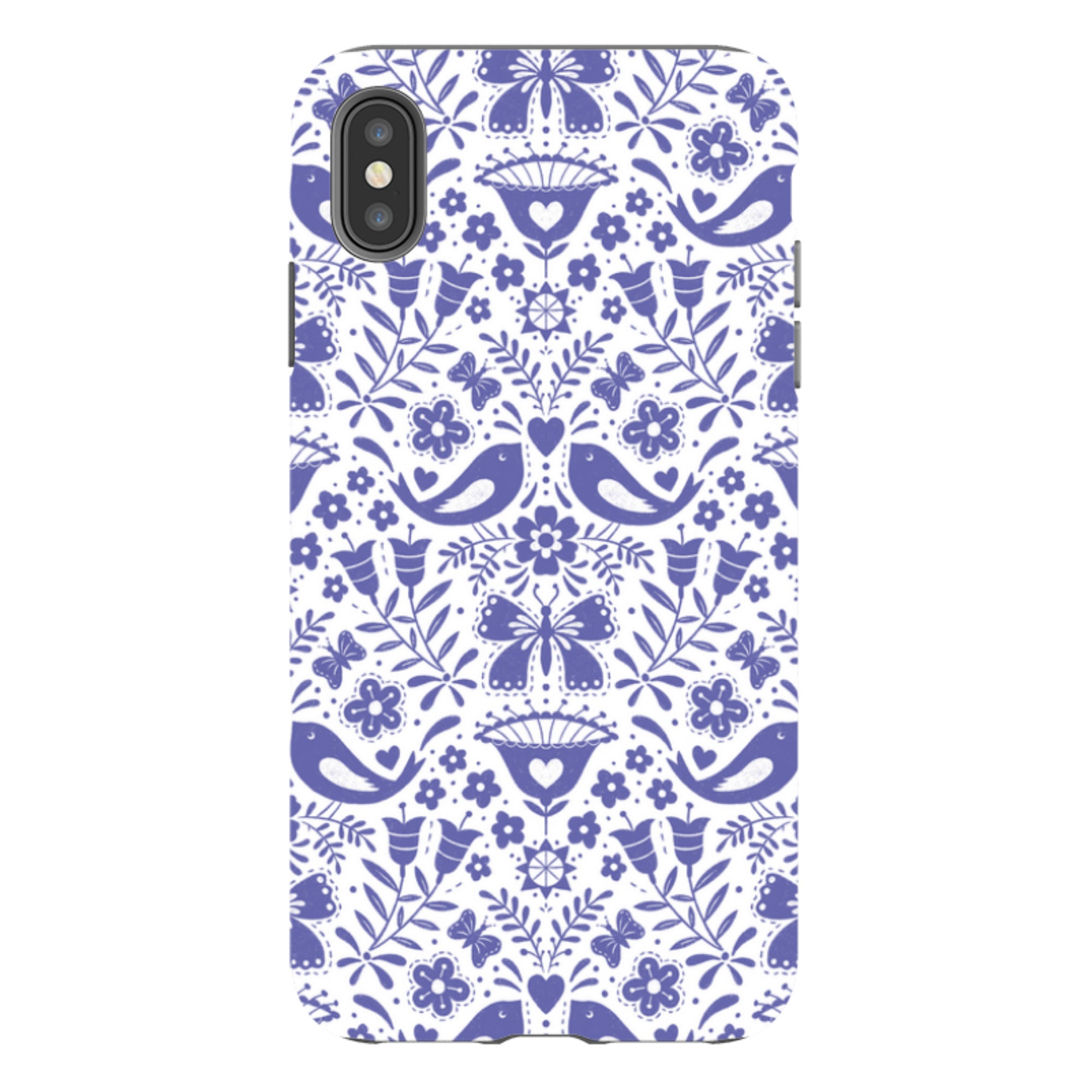 iPhone Tough Case - Bird Pattern III By Suzy Taylor