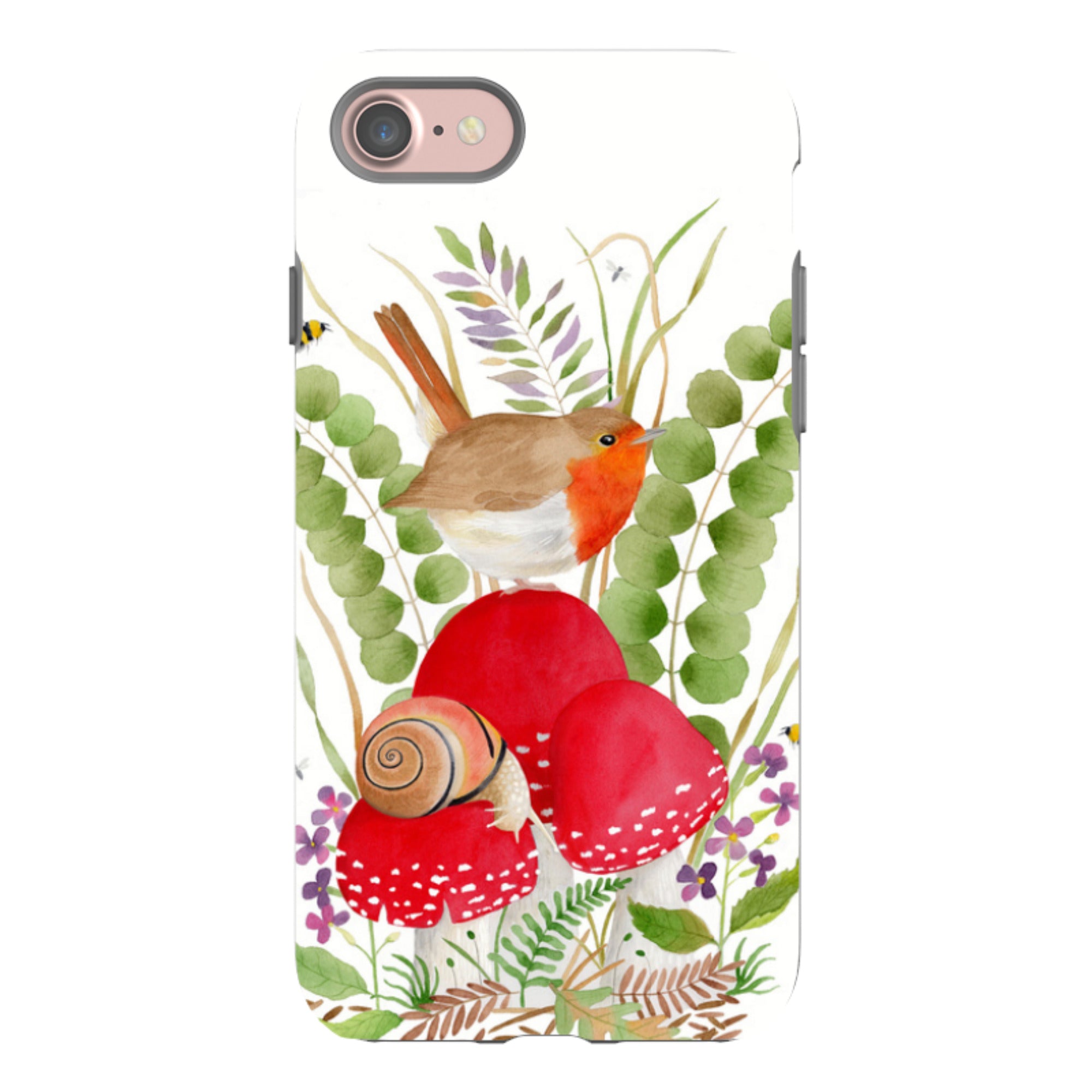 iPhone Tough Case - Robin And Snail By Bex Parkin