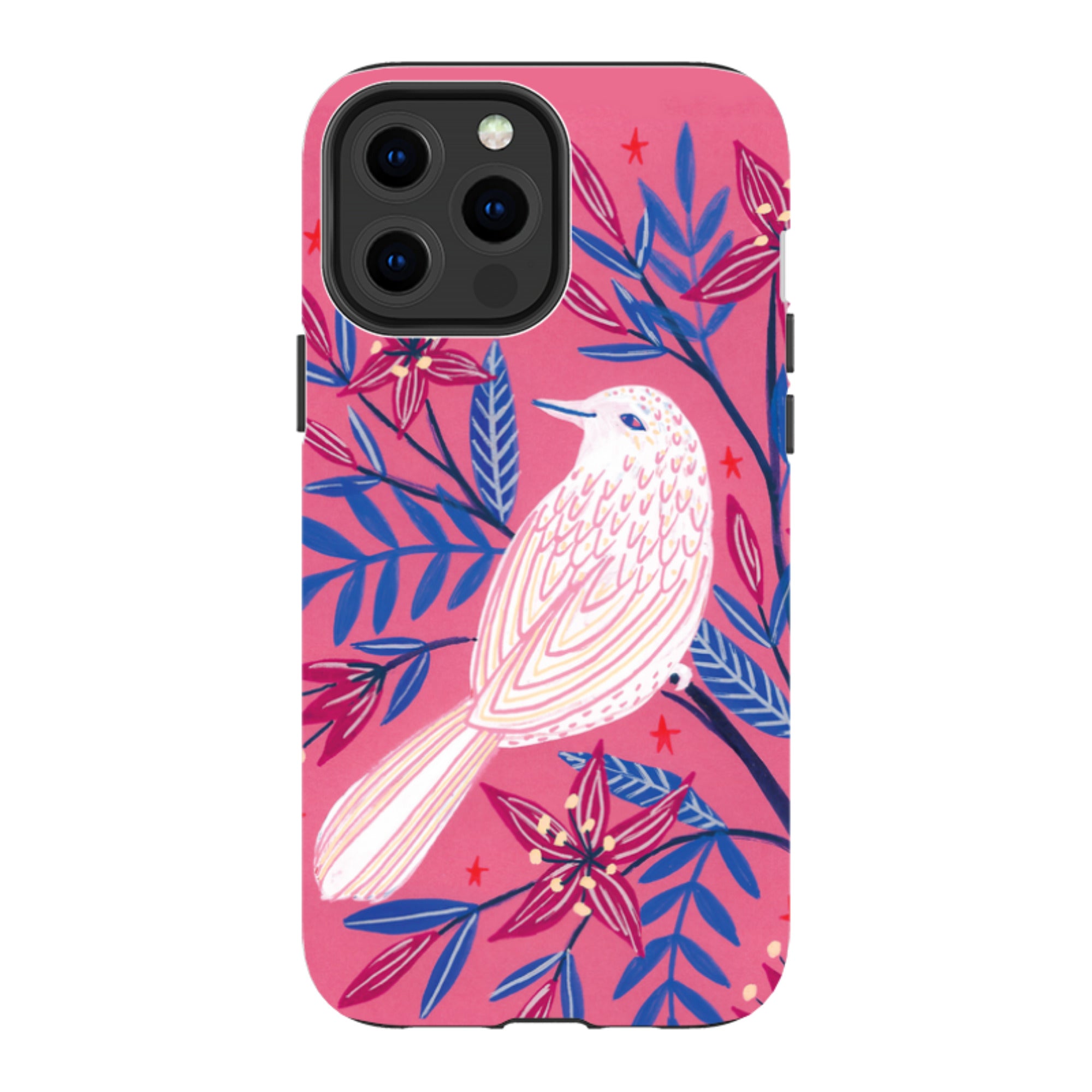 iPhone Tough Case - Pink Bird By Lee Foster Wilson