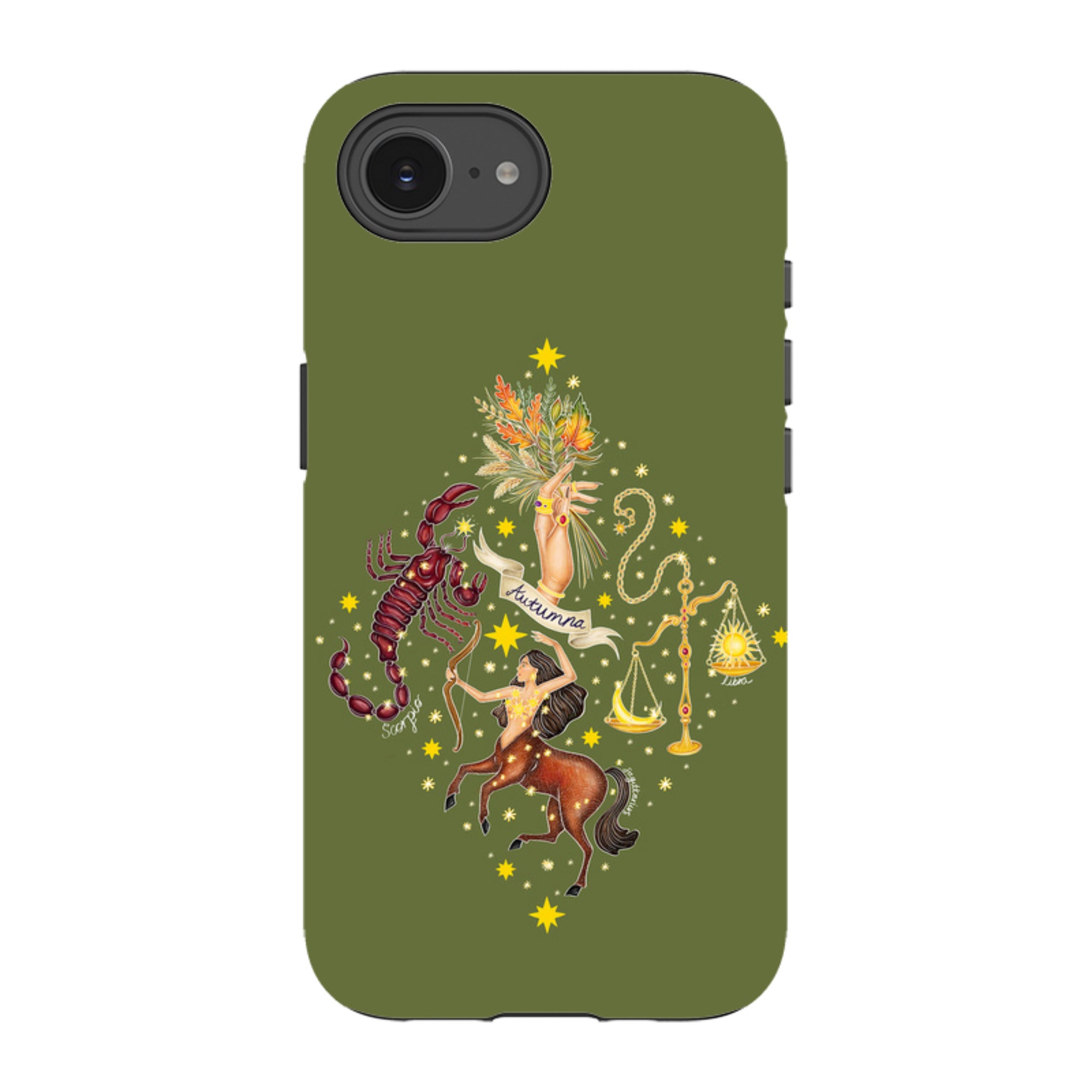 iPhone Tough Case - Autumn Zodiac By Catherine Rowe