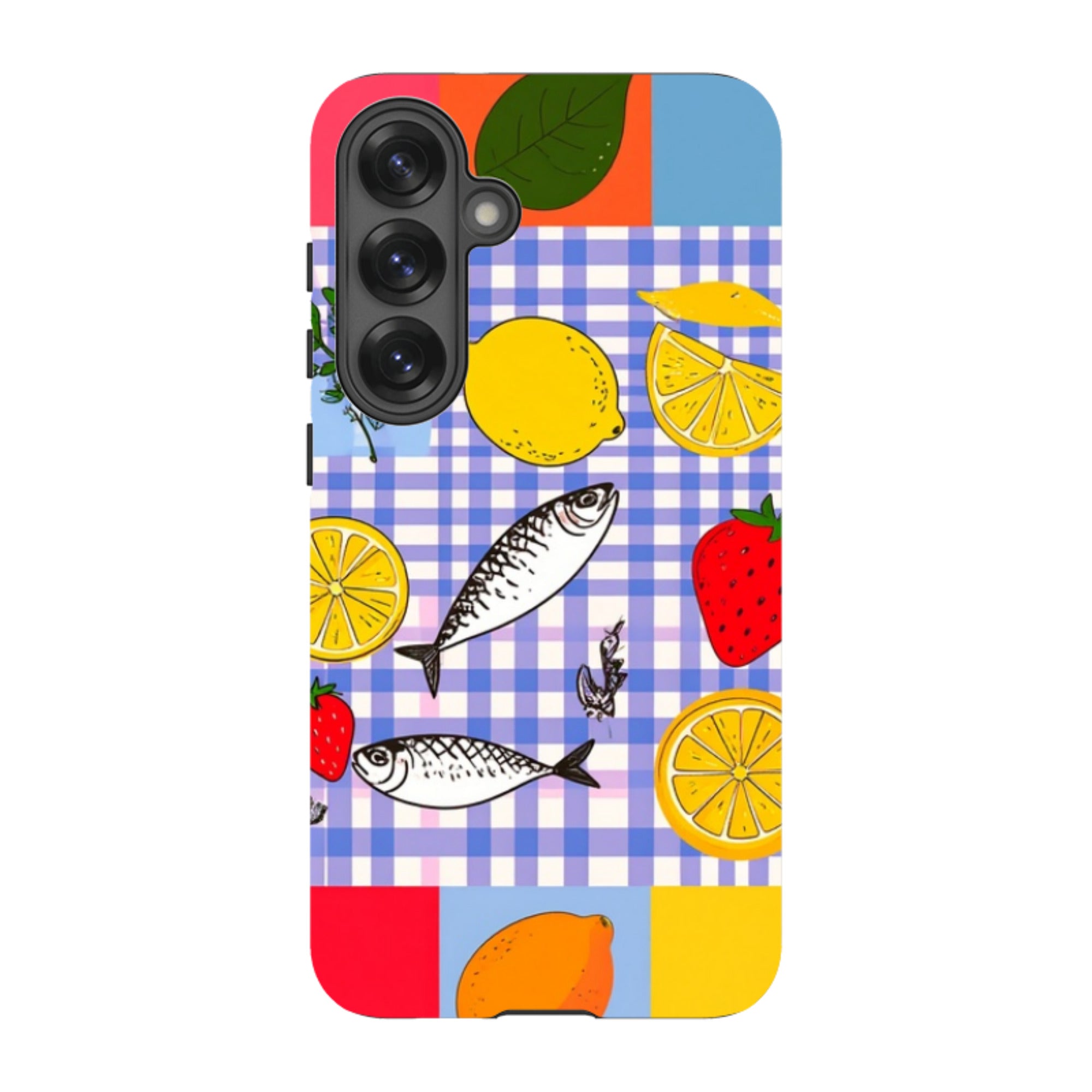 Samsung Tough Case - Sardines and Checks