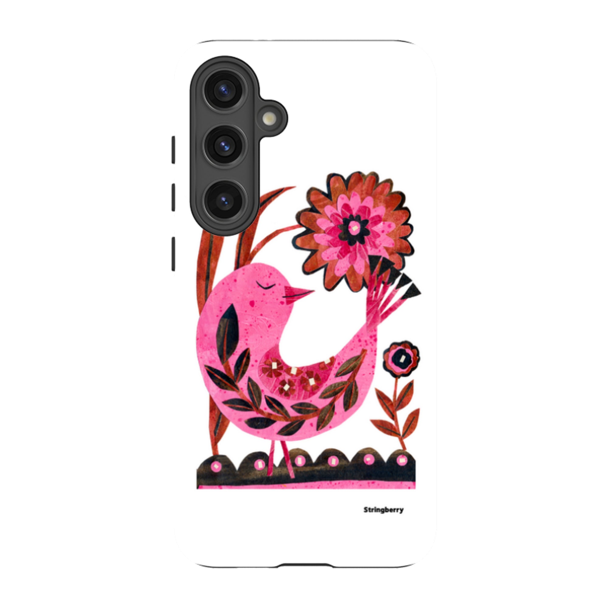 Samsung Tough Case - Folk Floral Bird By Tracey English