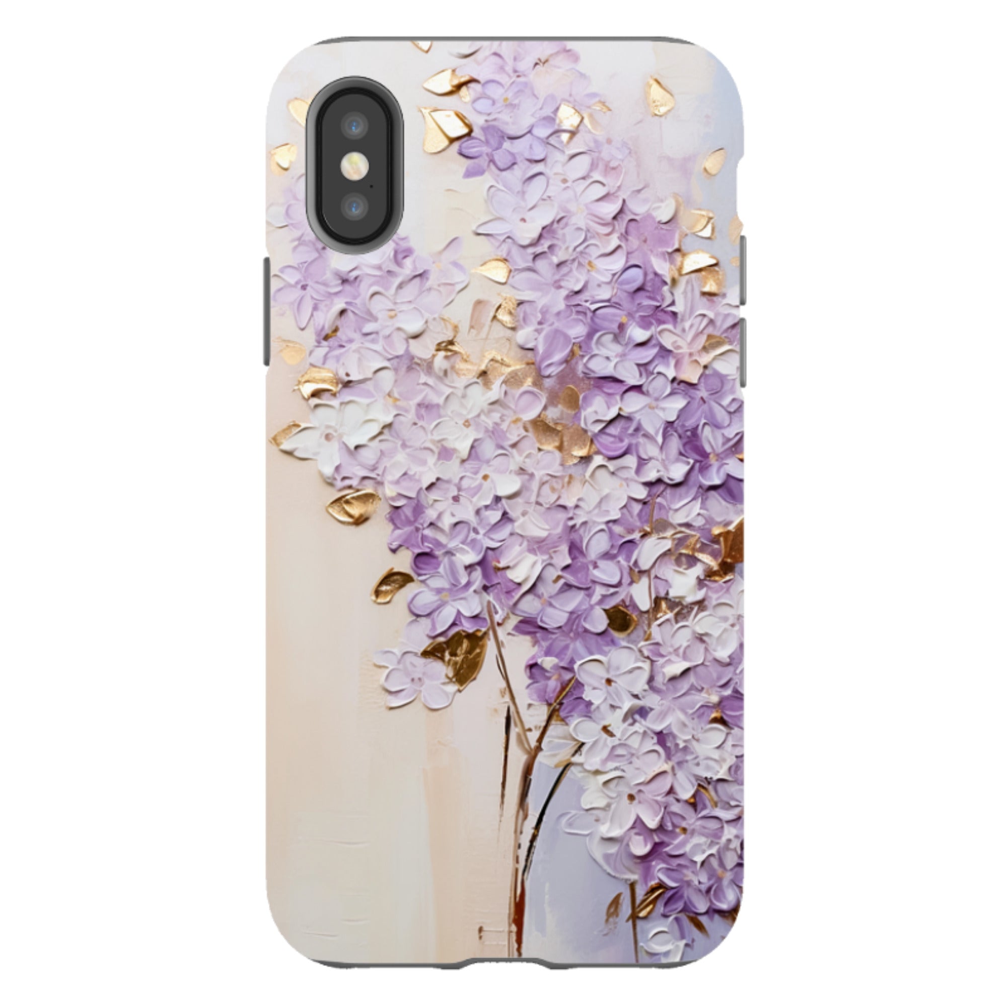 iPhone Tough Case - Purple Floral