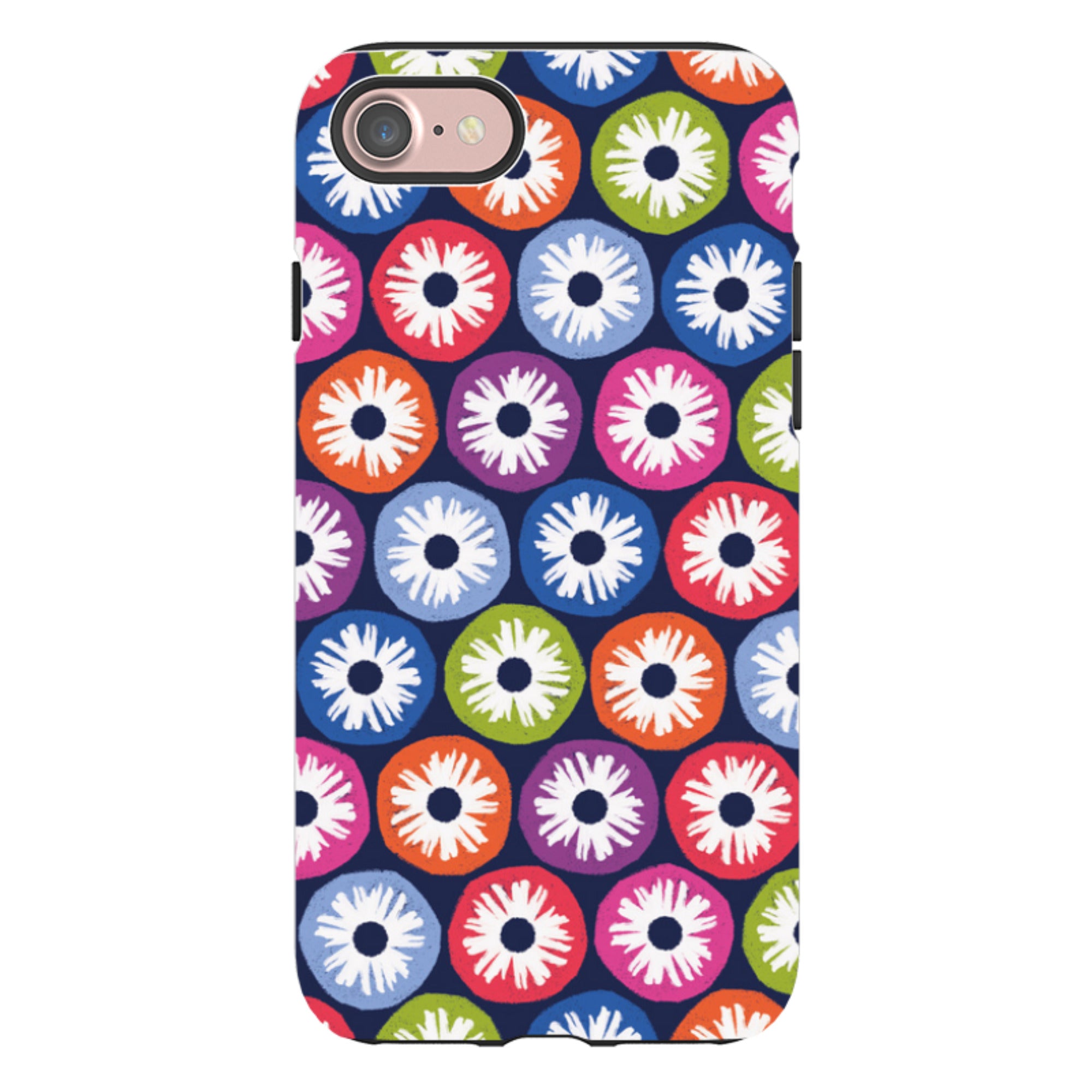 iPhone Tough Case - Penny Flowers Dark By Ali Brookes