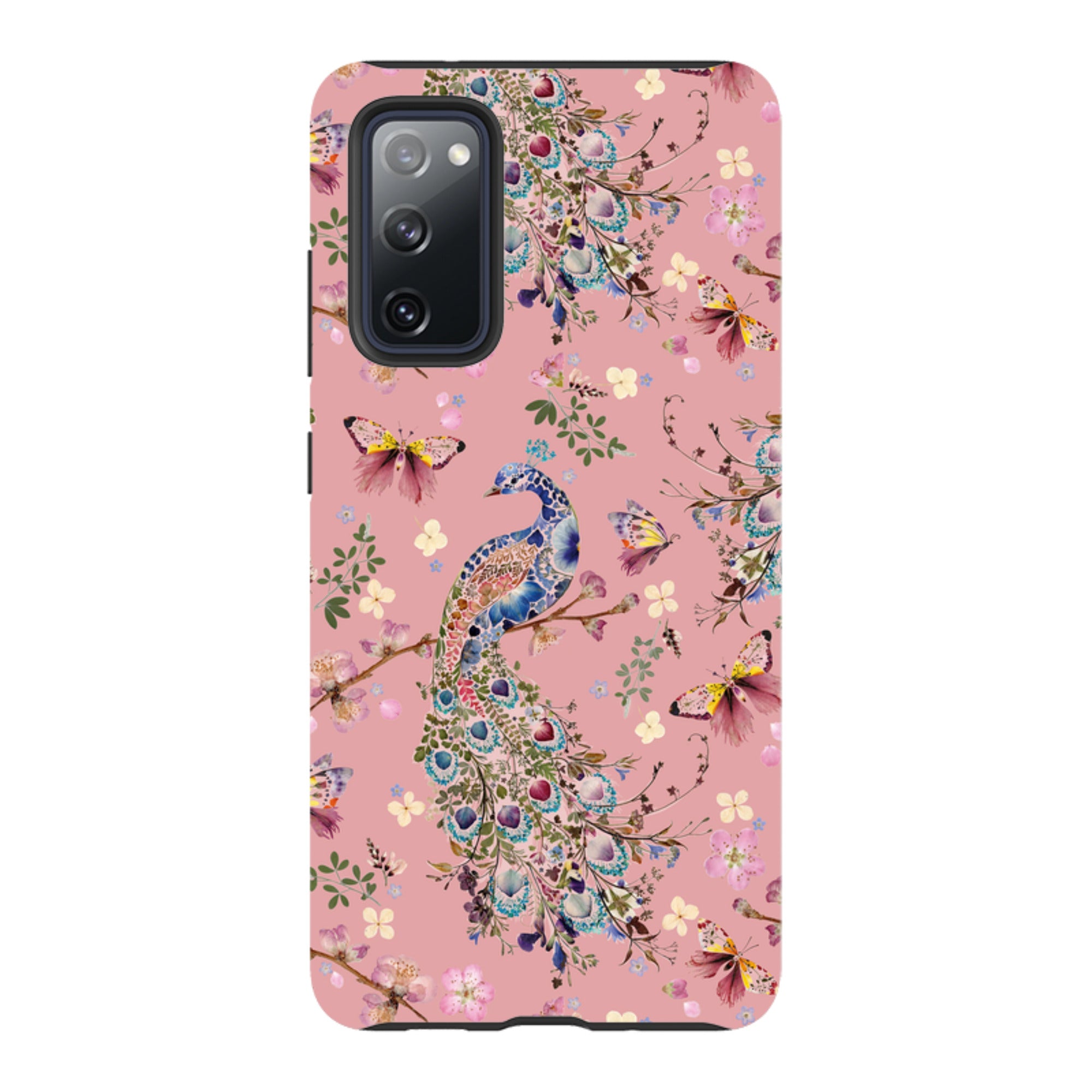 Samsung Tough Case - Peacock and Cherry Blossoms Lupine By Helen Ahpornsiri