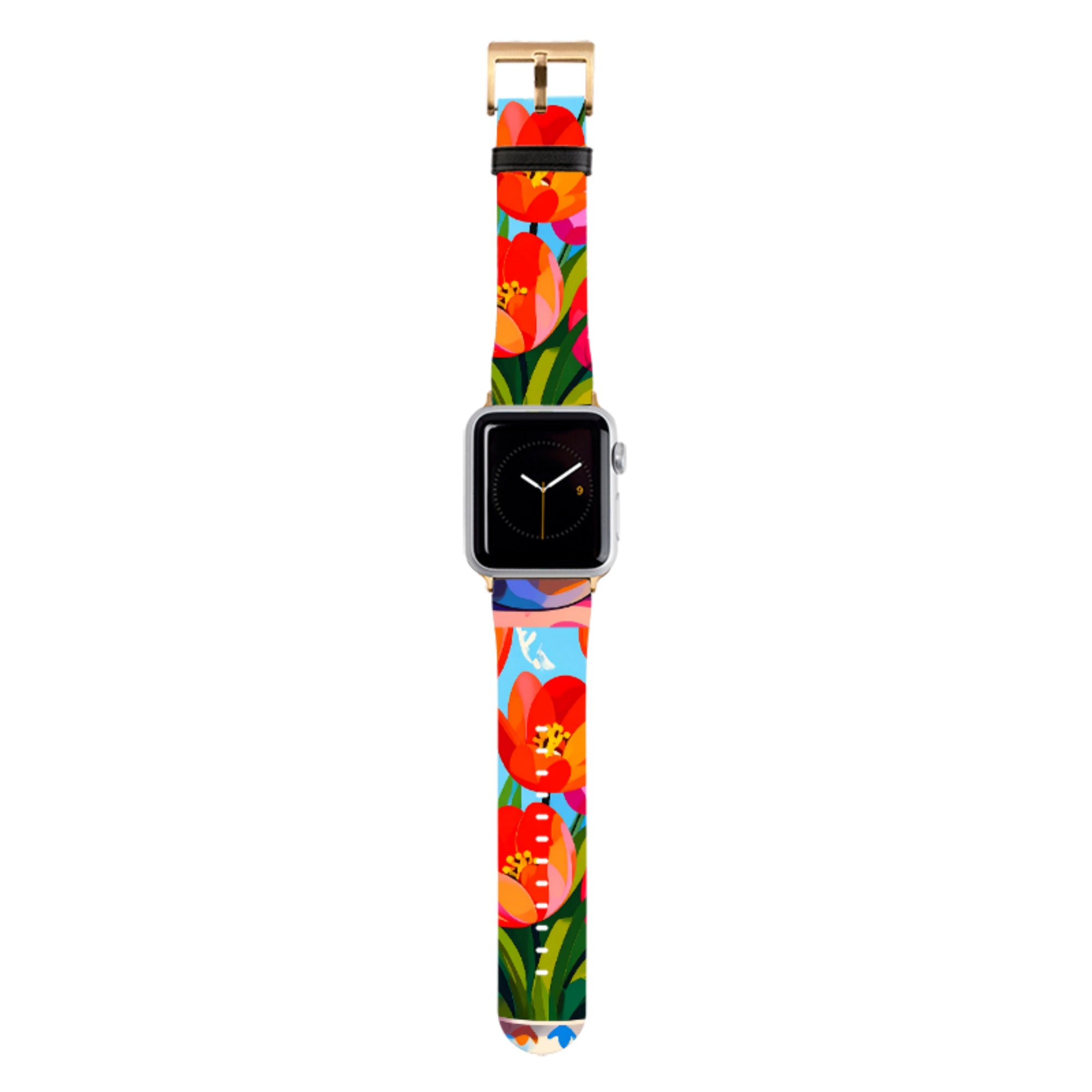 Tulip Pot Floral Apple Watch Strap