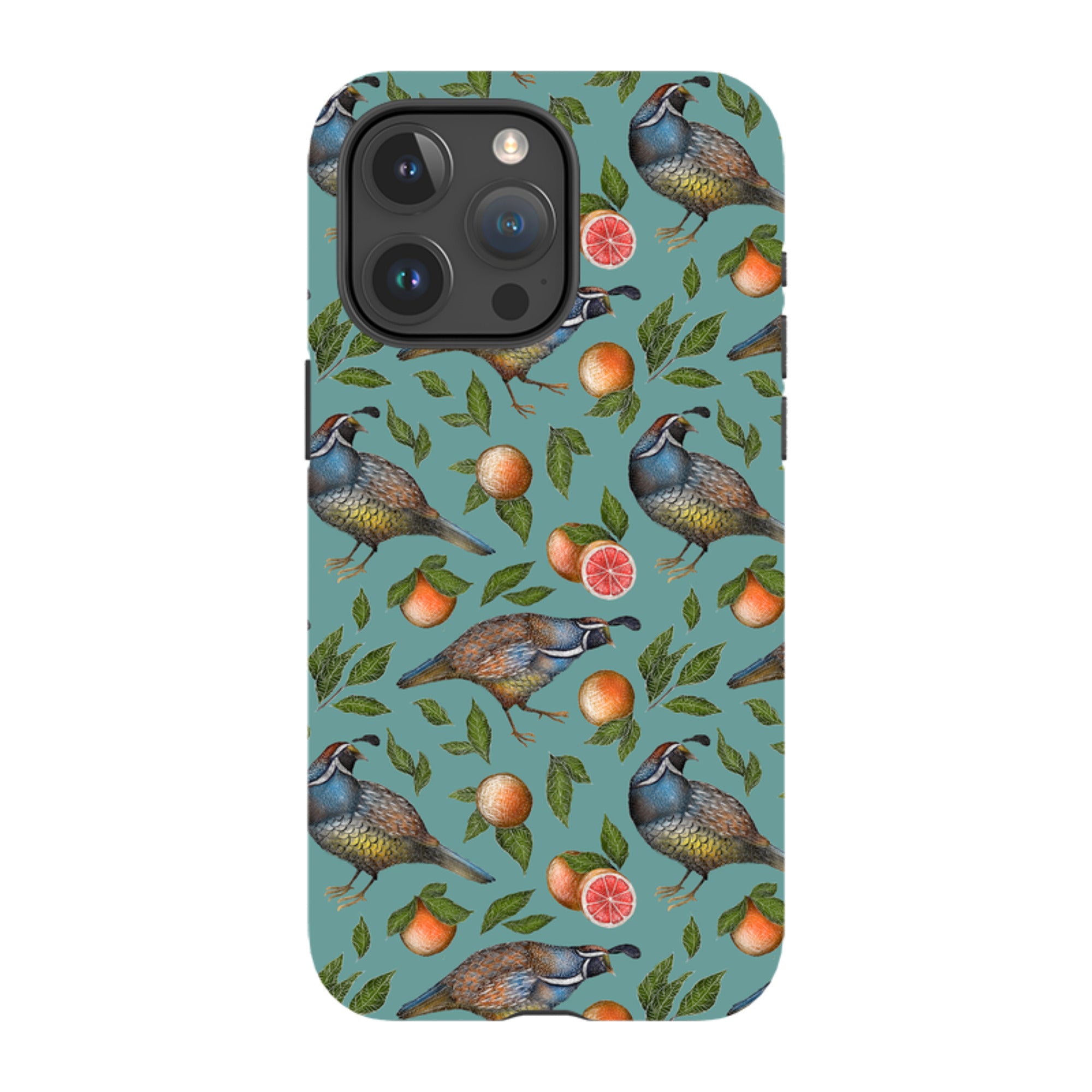iPhone Tough Case - Quails Pattern By Catherine Rowe