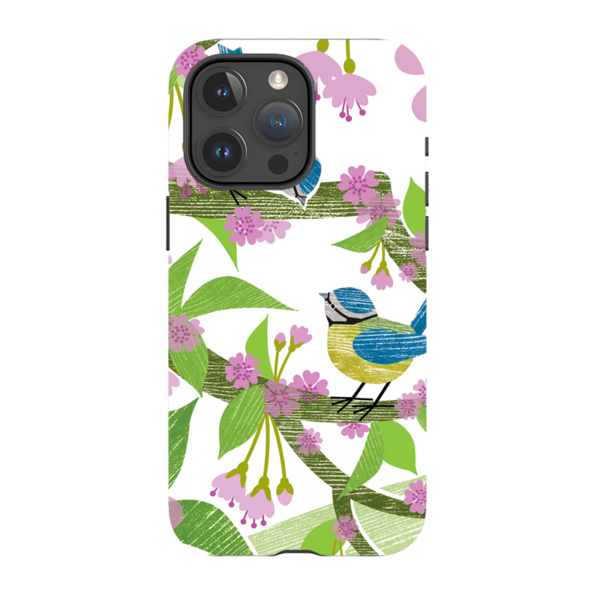 iPhone MagSafe Tough Case - Blue Tits and Blossom By Liane Payne