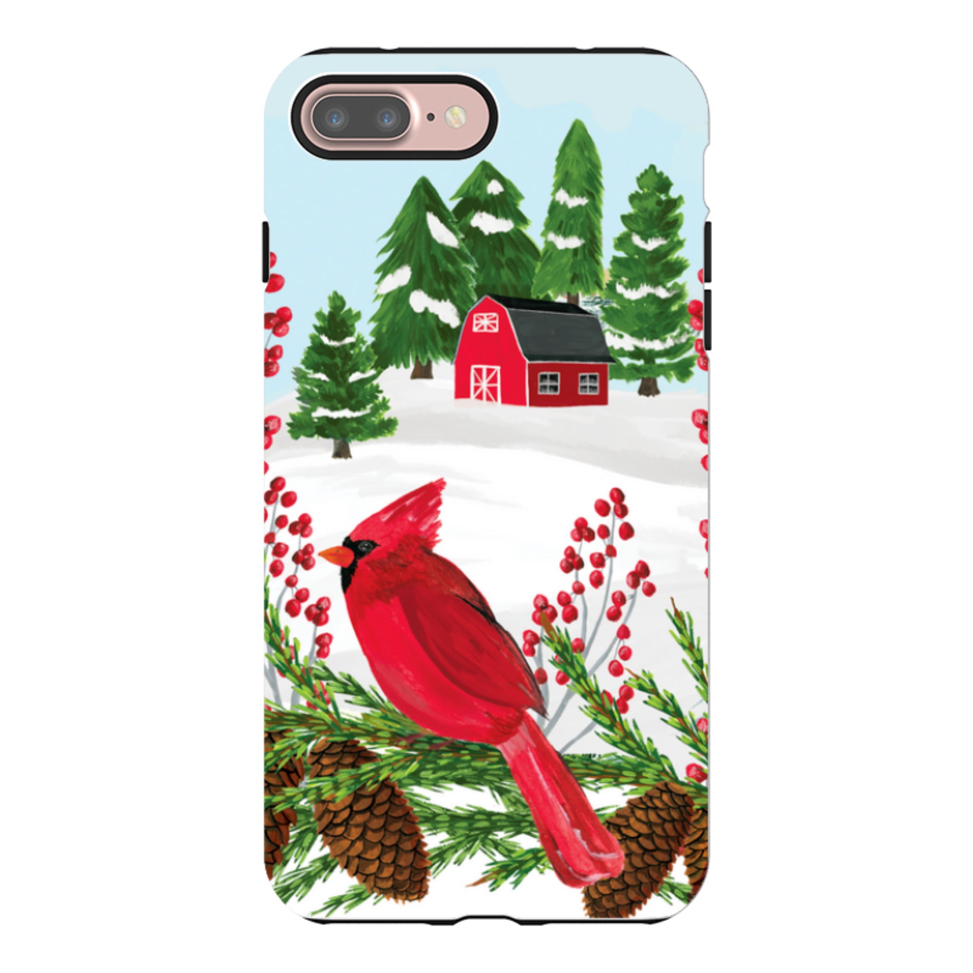 iPhone Tough Case - Countryside Christmas By Abby Jacobs