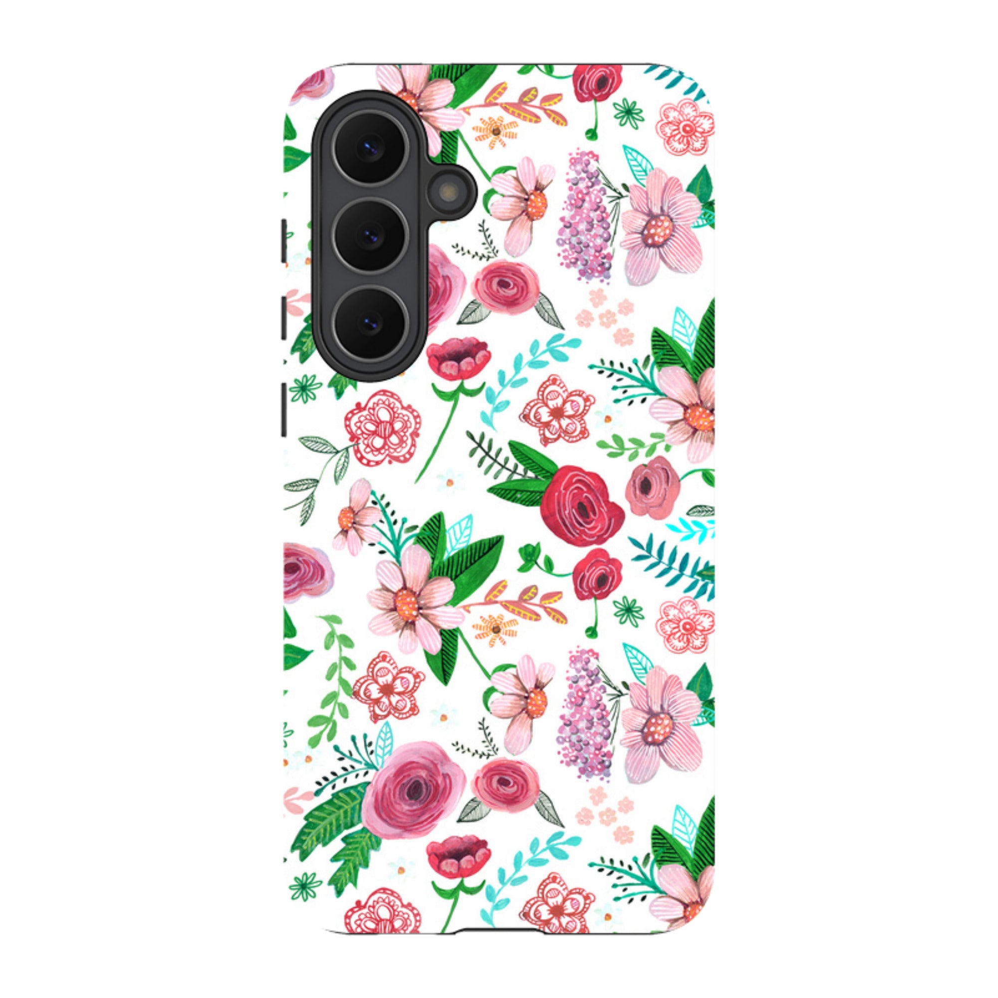 Samsung Tough Case - White Floral By Caroline Bonne Muller