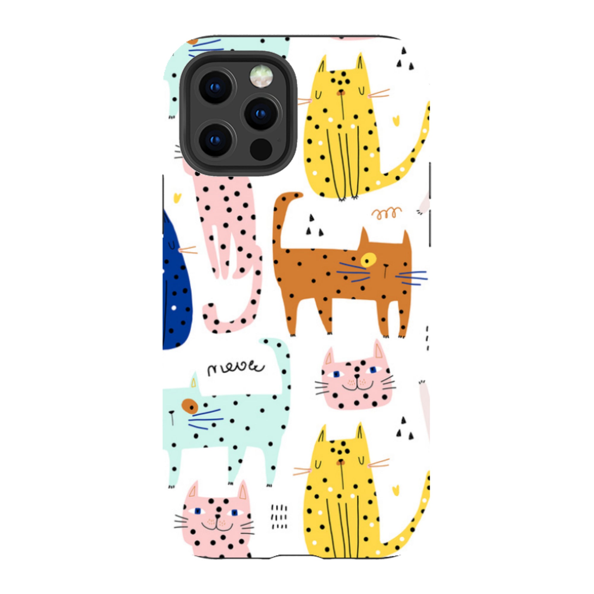 iPhone Tough Case - Spotty Kitty