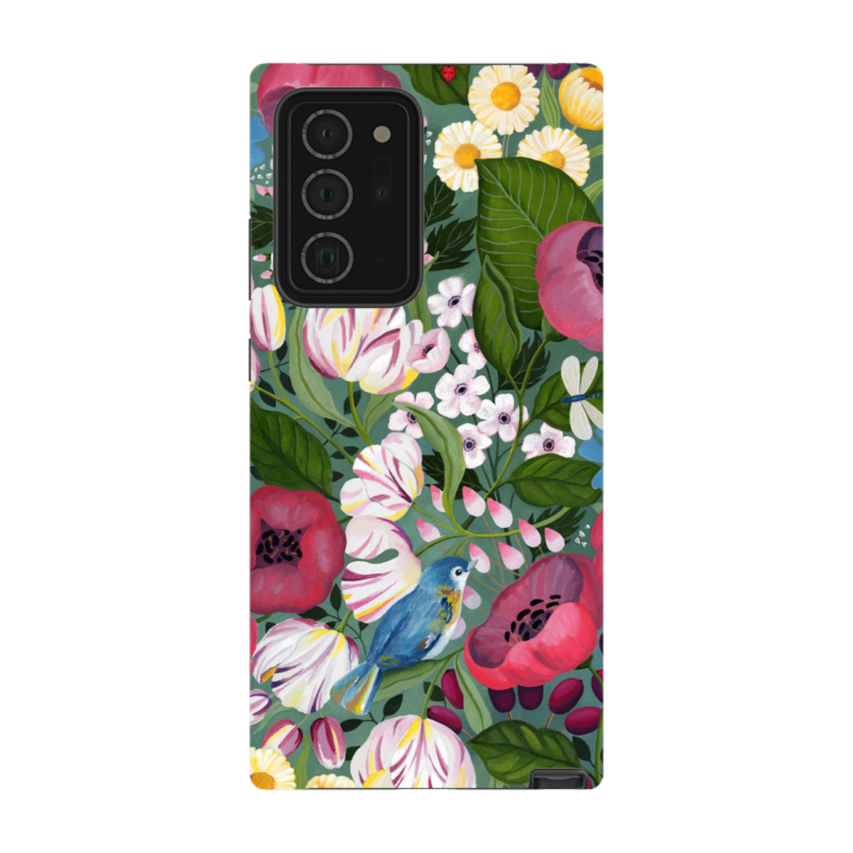 Samsung Tough Case - Bluebird Flowers By Bex Parkin
